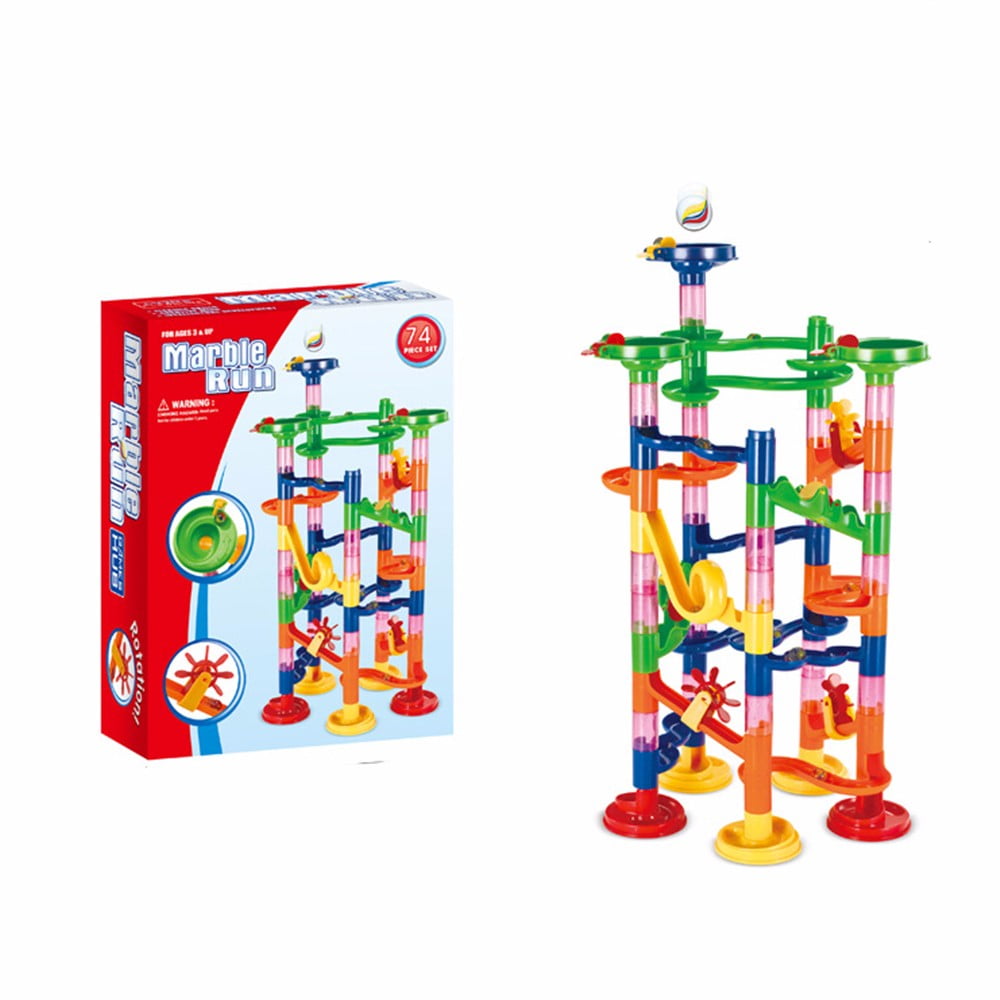 Added Educational Toys for 5 Year Old Boys DIY Marble Run Coaster Maze Toy - Hanmun DIY Marble Race Toy 74 Piece Other to Wishlist