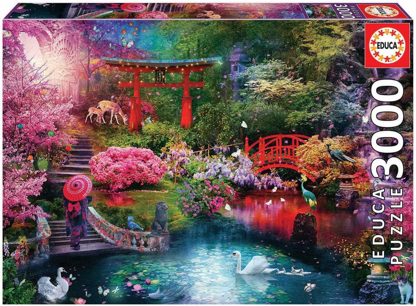 Added 3000 Piece Japanese Garden Jigsaw Puzzle by Educa Borras to Wishlist