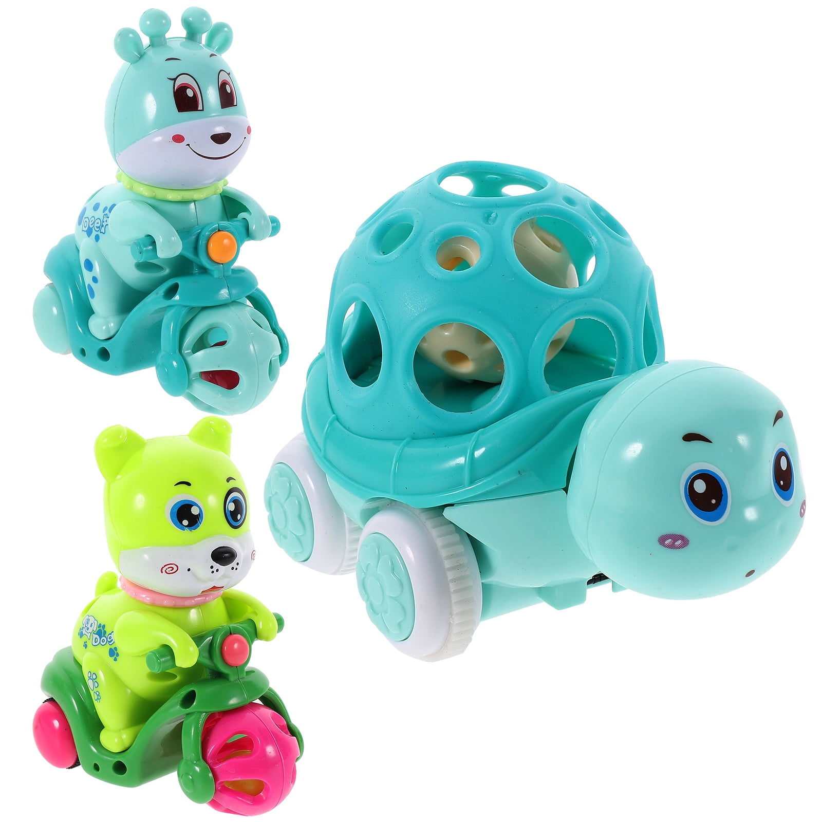 Added 3pcs Cartoon Cars Car Toys Cartoon Car Children Plaything Inertia Car Model Built-bell Car Toys to Wishlist