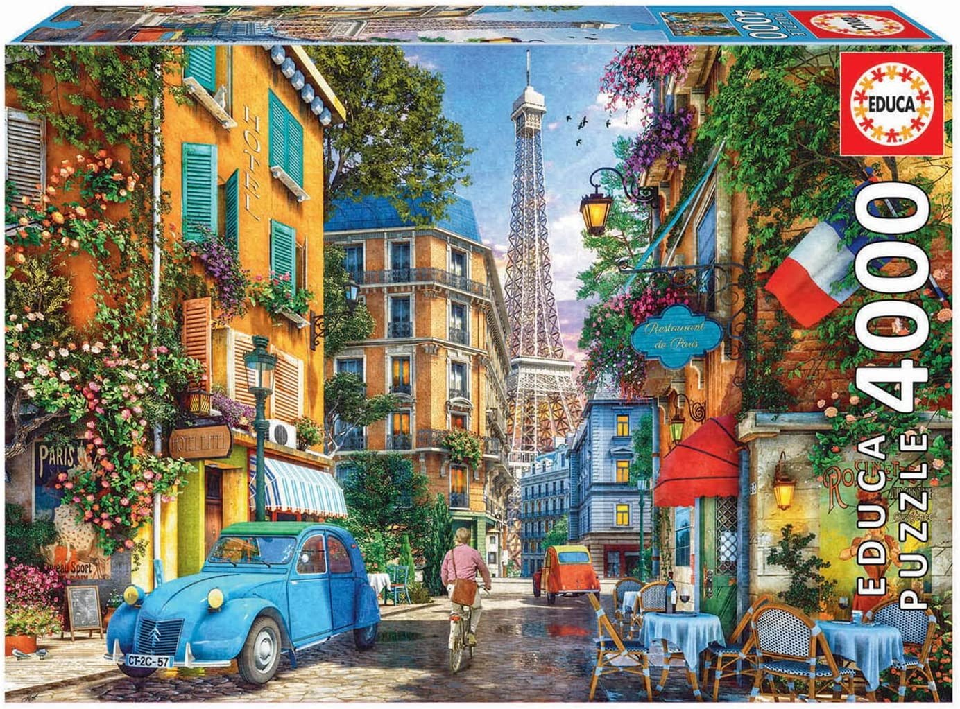 Added 4000 Piece The Old Streets of Paris Jigsaw Puzzle by Educa Borras to Wishlist