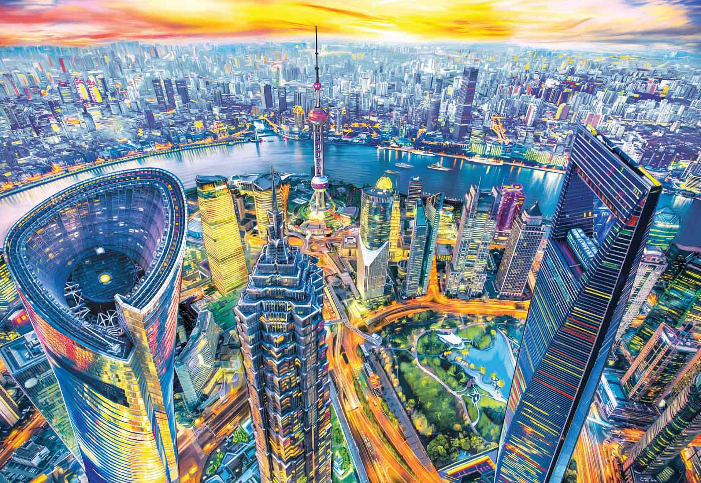 Added Anatolian Puzzle - View of Shanghai - 2000 pc Jigsaw Puzzle - # 3962 to Wishlist