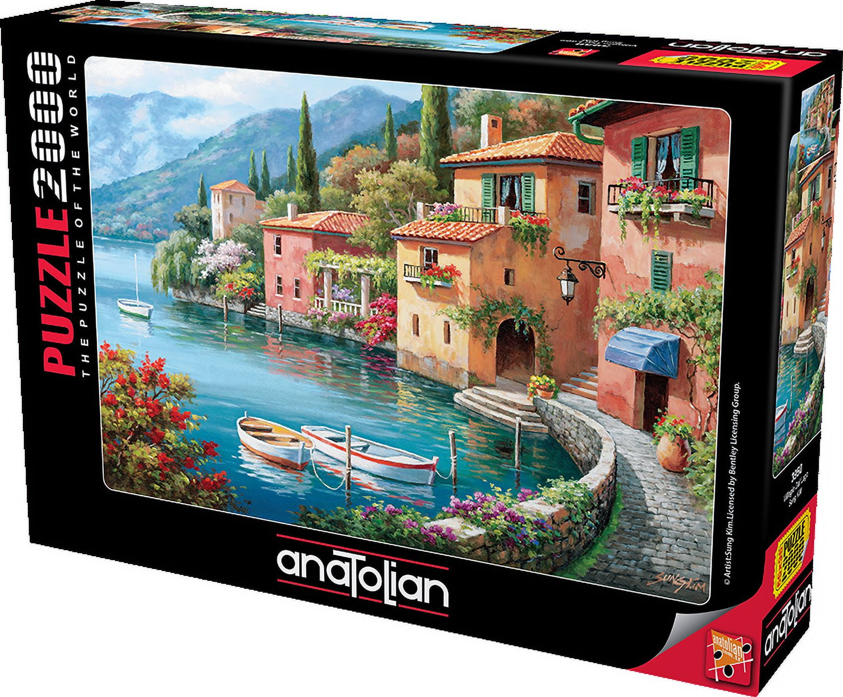 Added Anatolian Puzzle - Villagio Dal Lago - 2000 Piece Jigsaw Puzzle #3950, Multicolor to Wishlist