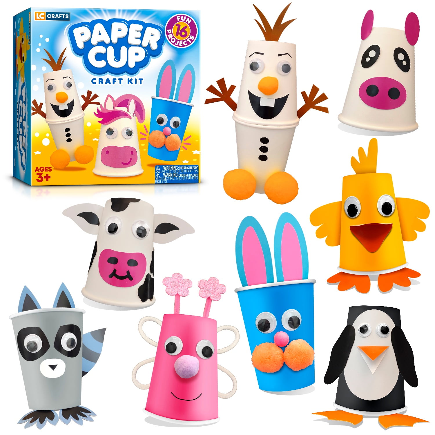 Added Arts and Crafts Kit for Kids- Create 8 Animal Crafts for Toddlers, Best Creative Christmas Gift for Boys & Girls Ages 3,4,5,6,7,8 to Wishlist