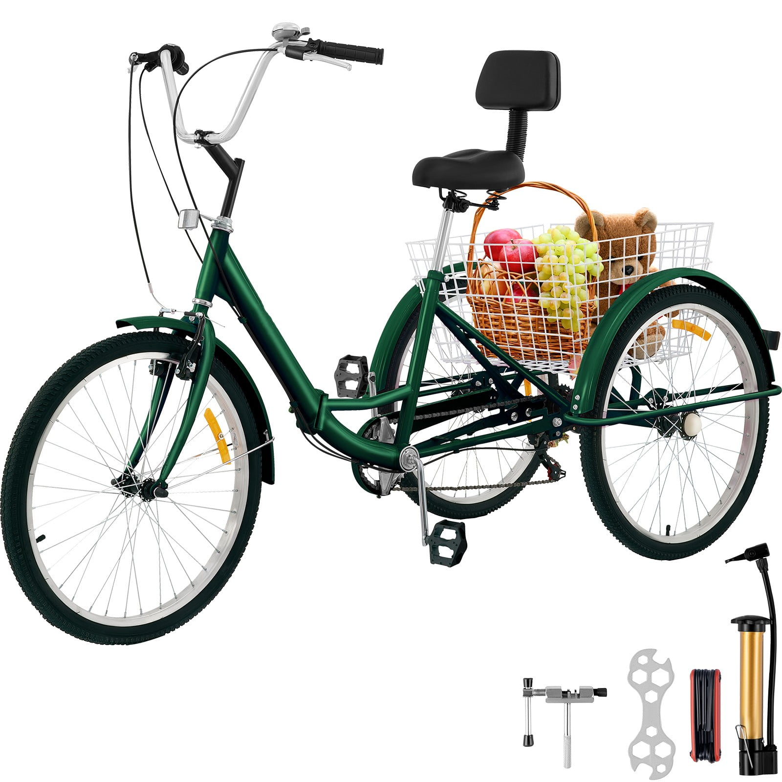 Added BENTISM Tricycle Adult 24'' Wheels Adult Tricycle 7-Speed 3 Wheel Bikes For Adults to Wishlist