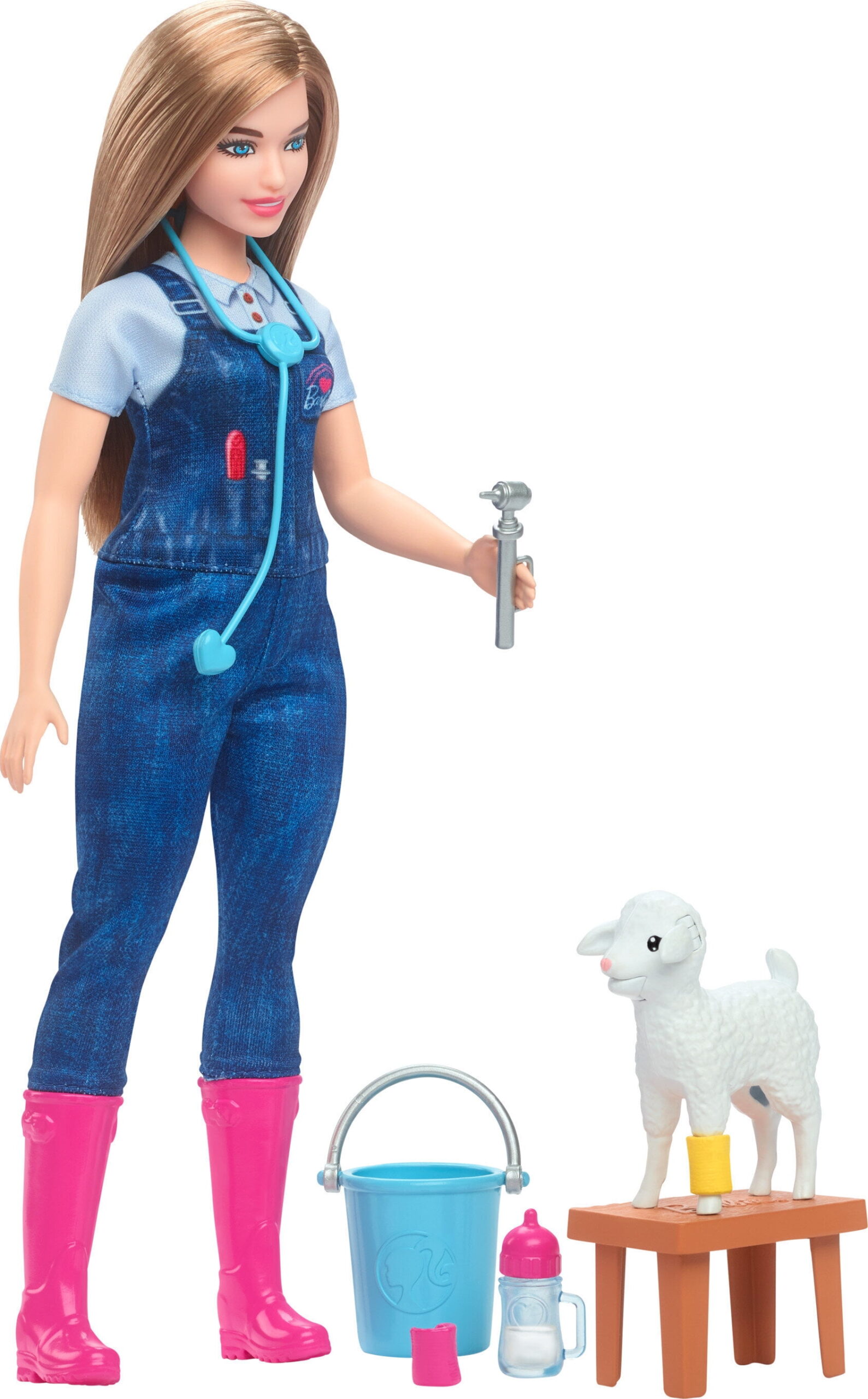 Added Barbie 65th Anniversary Careers Farm Vet Doll & 10 Accessories for Ages 3 years and up, 11.34 in to Wishlist