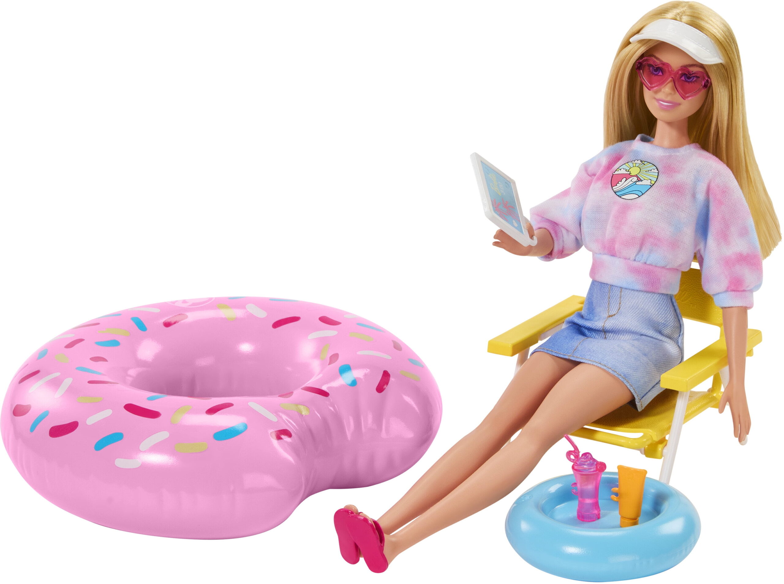 Added Barbie Accessories, Doll House Furniture and Decor, Pool Day Story Starter Pieces with Donut Floatie to Wishlist