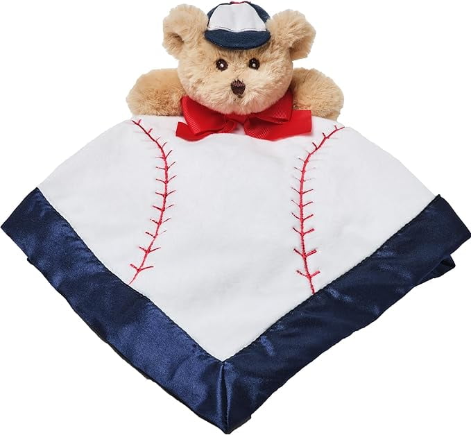 Added Bearington Baby Lil’ Slugger Snuggler, 15 Inch Baseball Plush Stuffed Animal Teddy Bear Security Blanket Lovey for Babies to Wishlist