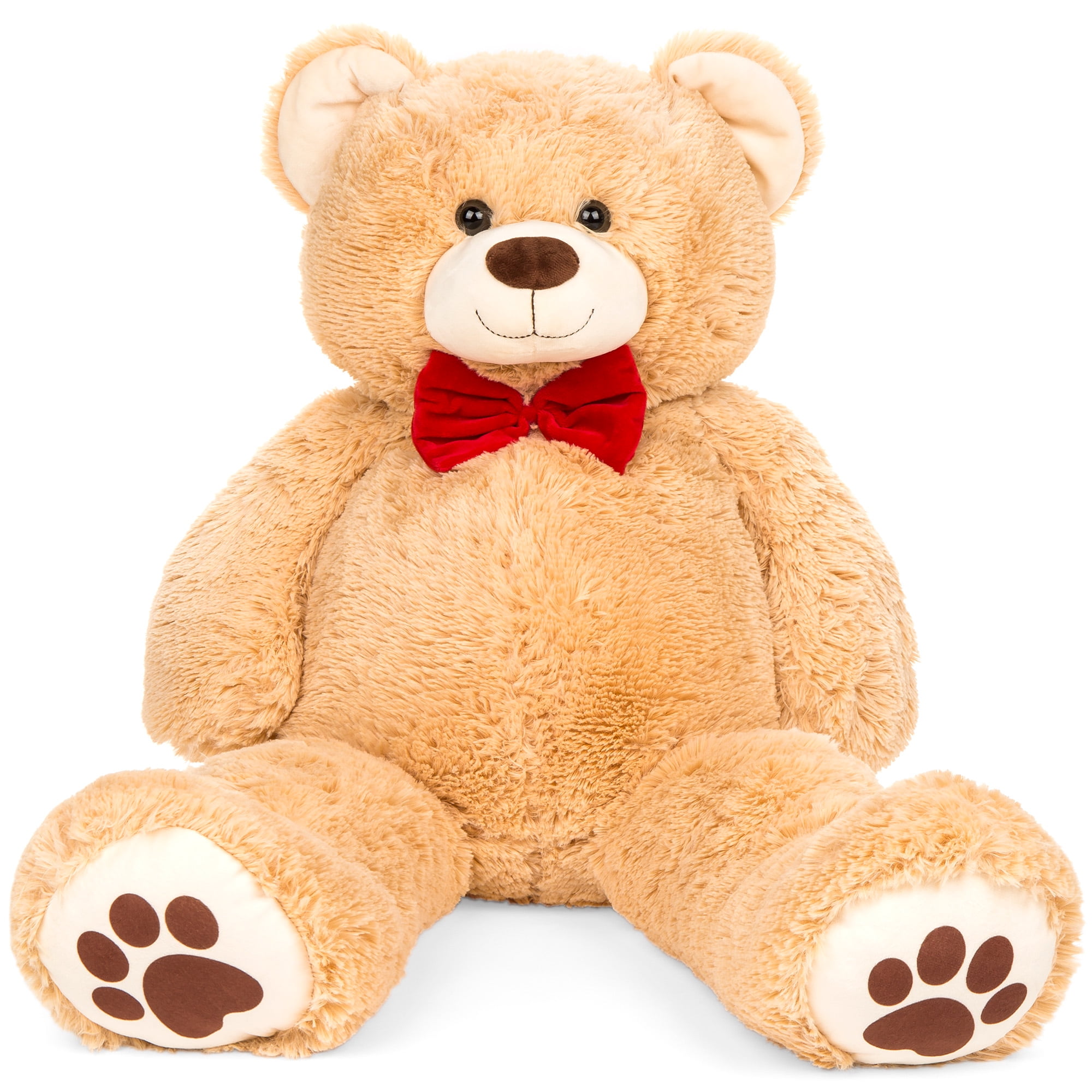 Added Best Choice Products 35in Giant Soft Plush Teddy Bear Stuffed Animal Toy w/ Bow Tie, Footprints - Brown to Wishlist