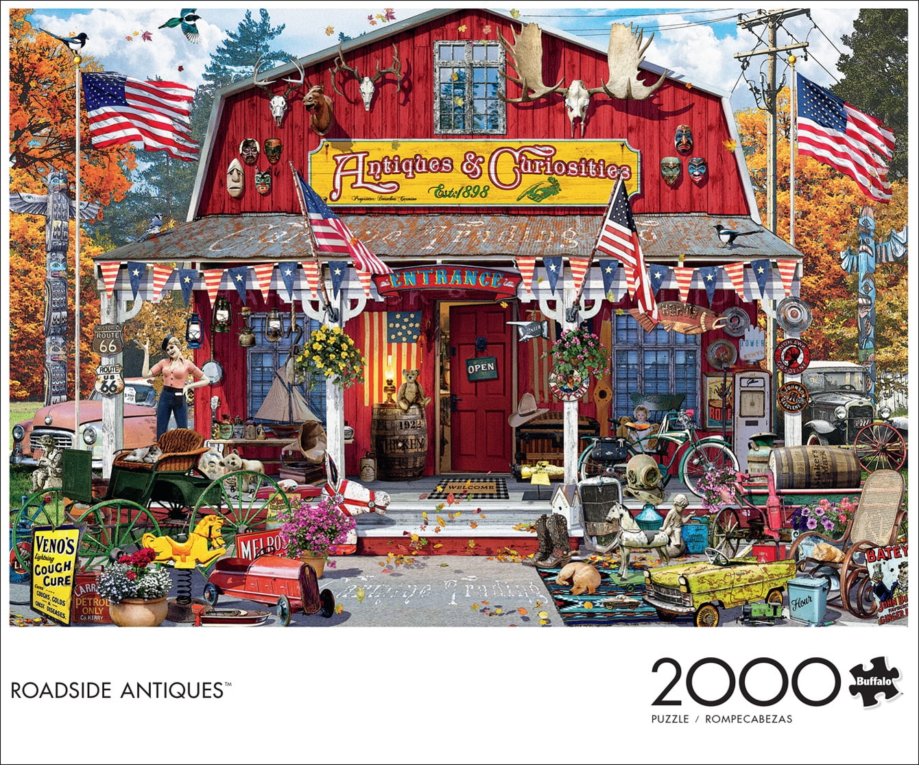 Added Buffalo Games 2000-Piece Roadside Antiques Jigsaw Puzzle to Wishlist