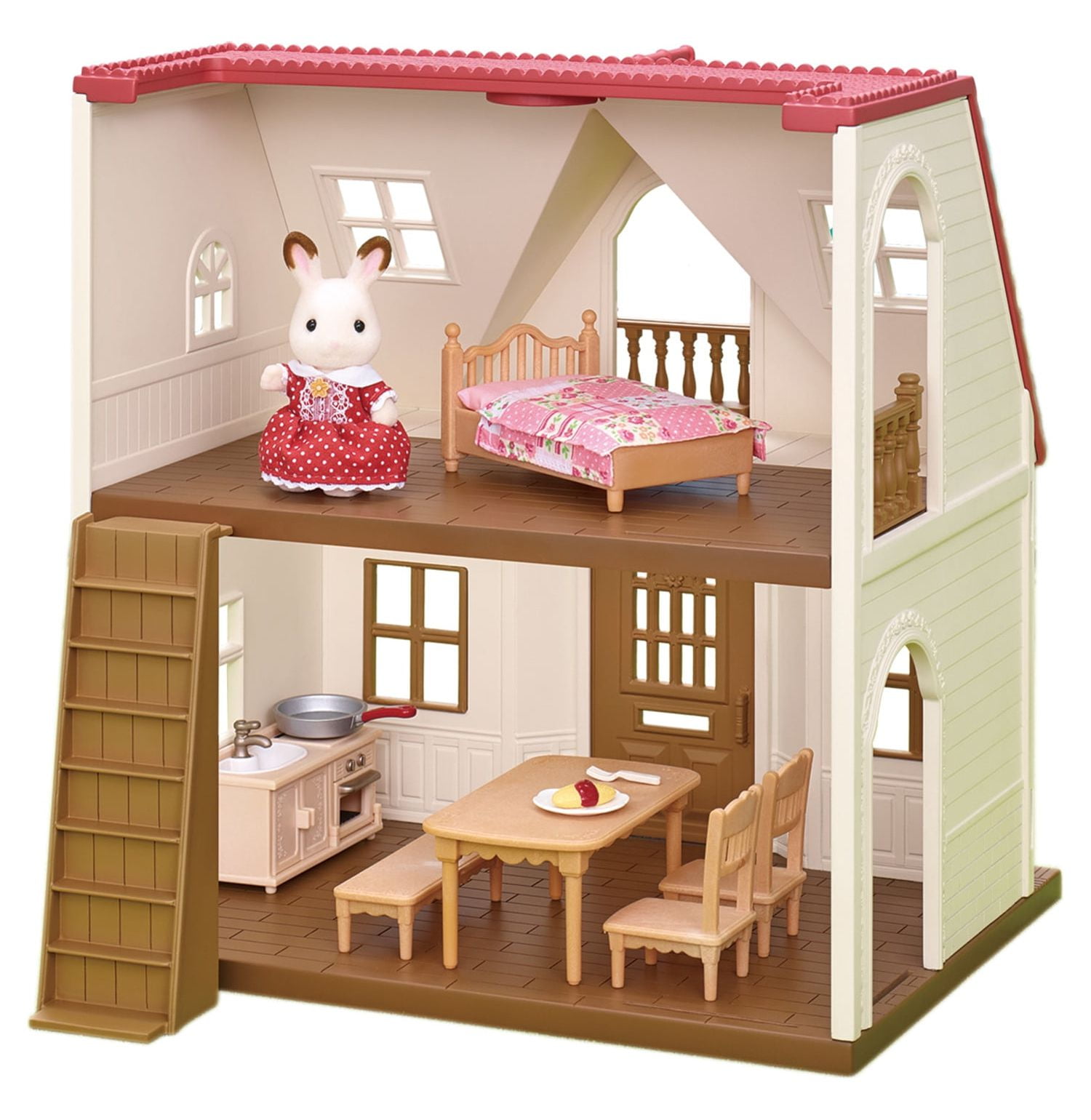 Added Calico Critters Red Roof Cozy Cottage, Dollhouse Playset with Figure, Furniture and Accessories to Wishlist