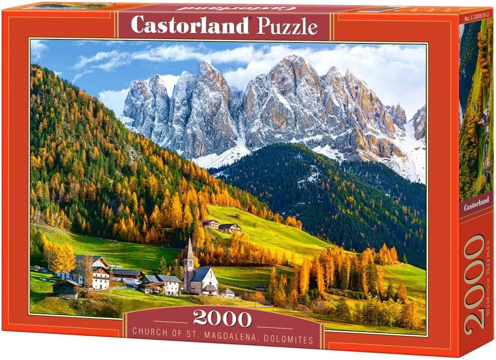 Added Castorland Church of St. Magdalena, Dolomites, Italy 2000 Piece Jigsaw Puzzle to Wishlist