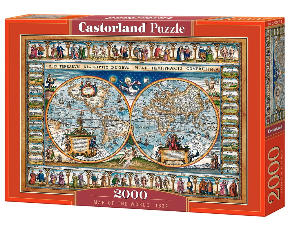 Added Castorland Map of the World 1639 2000 pc Jigsaw Puzzle to Wishlist