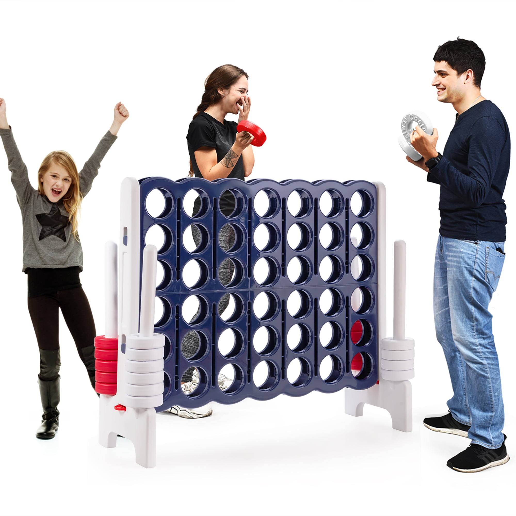 Added Costway Jumbo 4-to-Score 4 in A Row Giant Game Set Indoor Outdoor Adults Kids Family Fun to Wishlist