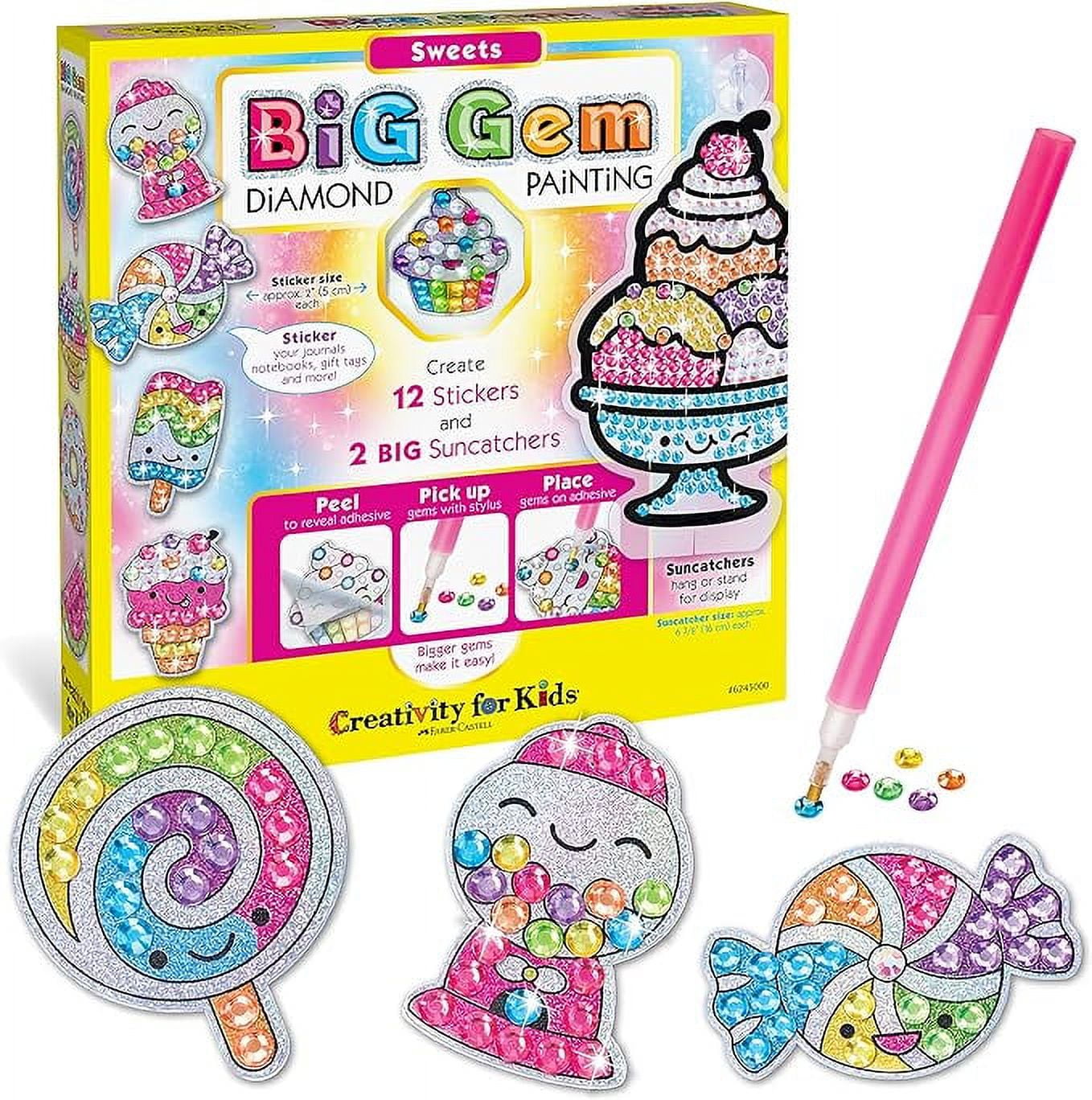 Added Creativity for Kids Big Gem Diamond Painting Kit - Create Your Own Sweets Stickers & Suncatchers - Diamond Art for Kids to Wishlist