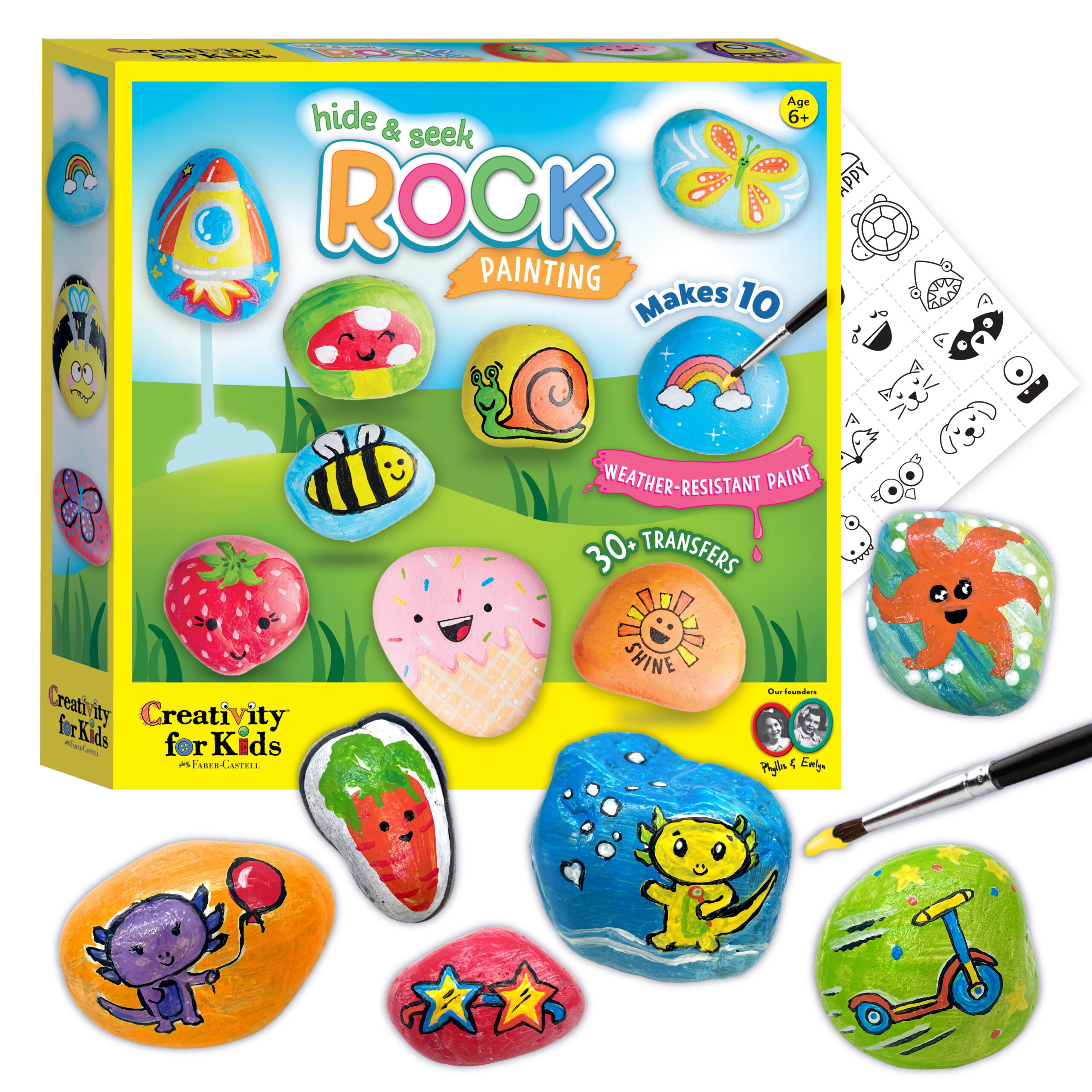 Added Creativity for Kids Hide and Seek Rock Painting Kit - Child Craft Kit for Boys and Girls to Wishlist