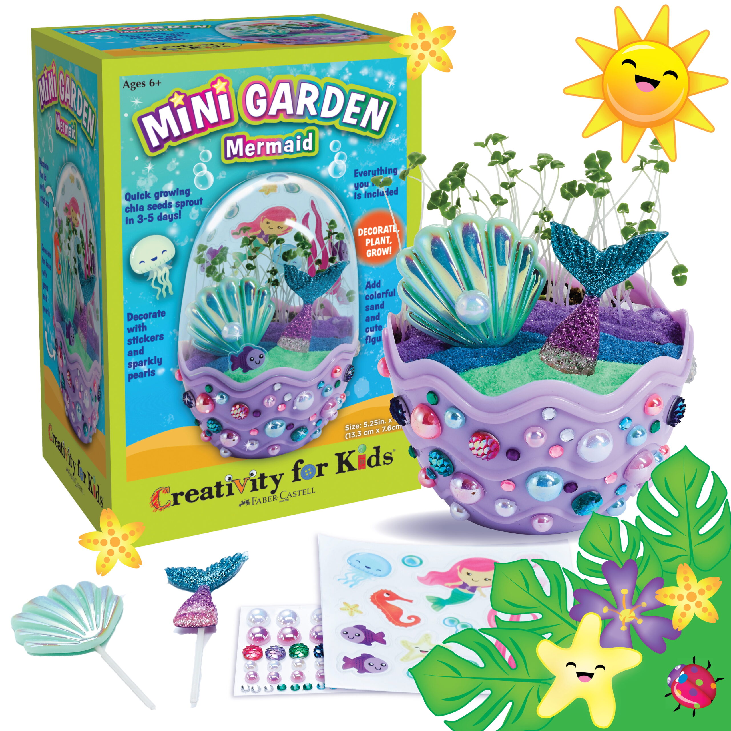 Added Creativity for Kids Mini Garden Mermaid- Child Craft Kit for Boys and Girls to Wishlist