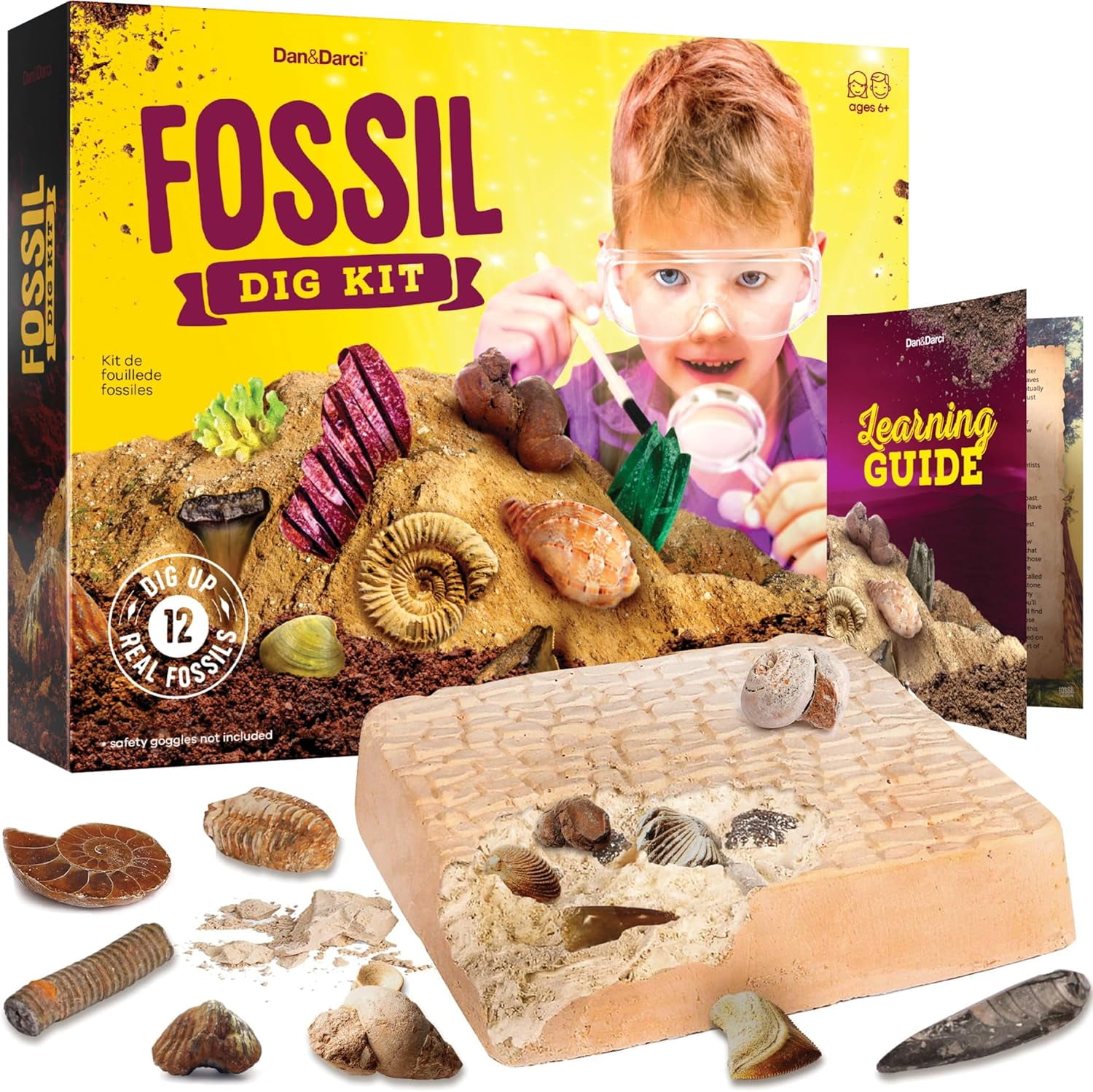 Added Dan&Darci Fossil Dig Kit for Kids -  Mega Science Kits for Boys & Girls Age 8-13 to Wishlist