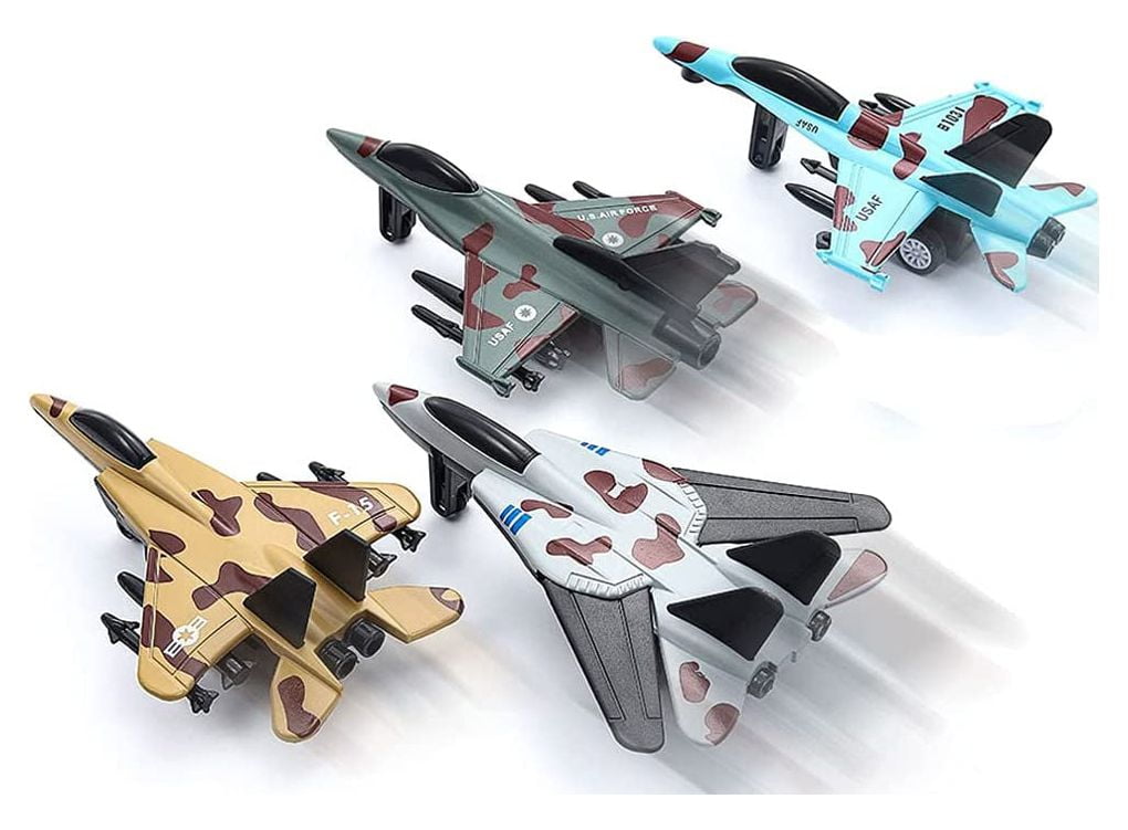 Added Diecast Fighter Jets Pullback Airplane Toys Military Plane Fighter Toys Alloy Mini Air Force Kids Playset Birthday Xmas Gifts for Boys and Girls(4PCS) to Wishlist