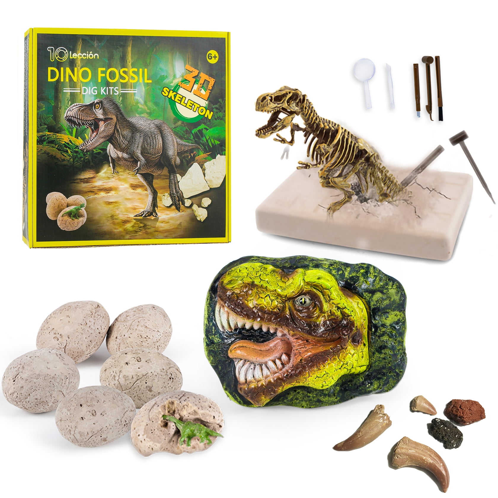 Added Dinosaur Toys for Kids, Dino Fossil Dig Kit, Dinosaur Eggs Excavation Kit to Wishlist