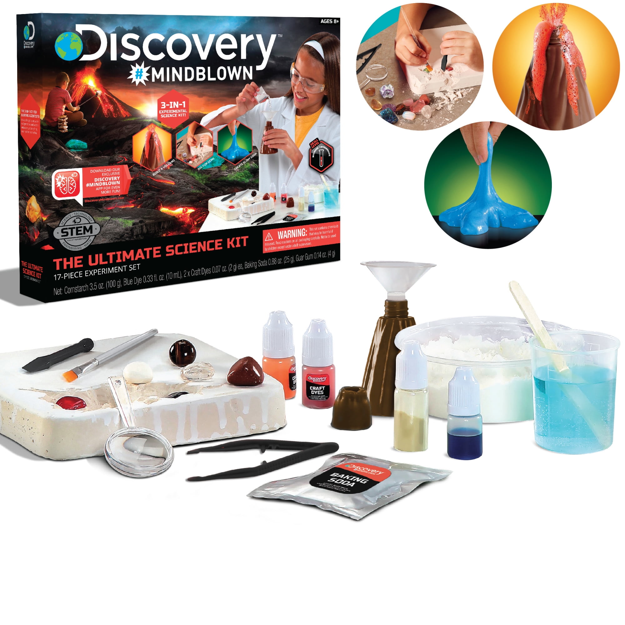 Added Discovery #Mindblown The Ultimate Science Kit 17-Pieces Experiment Kit, with 3-In-1 Experimental Science Kit to Wishlist