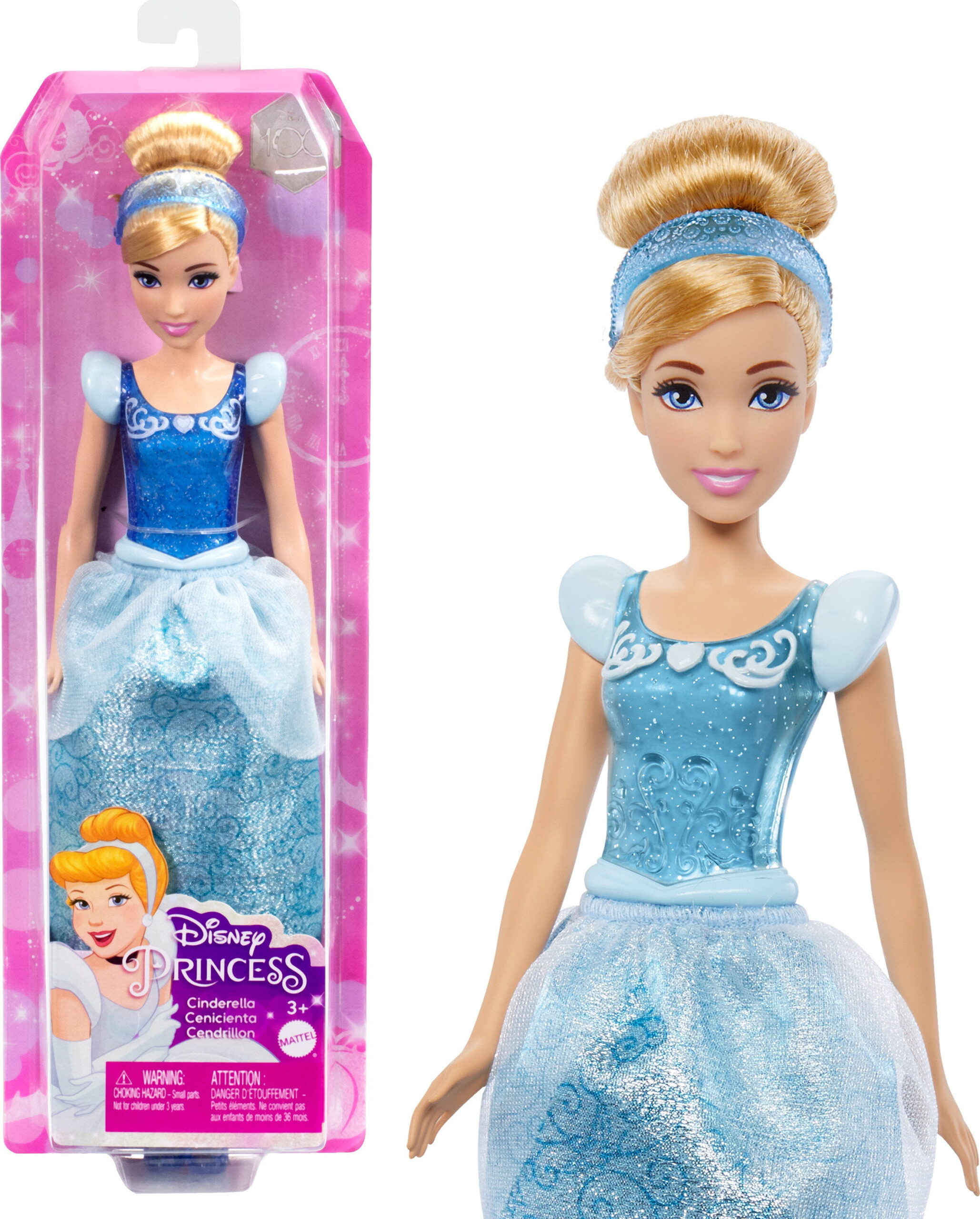 Added Disney Princess Cinderella Fashion Doll with Blonde Hair, Blue Eyes & Hair Accessory to Wishlist