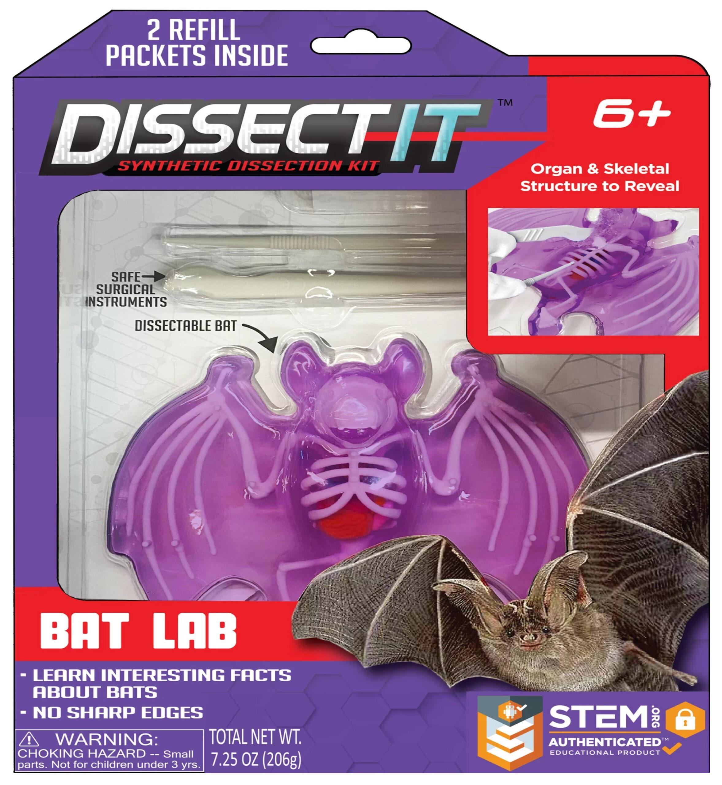 Added Dissect-It Simulated Synthetic Lab Dissection Bat, Stem Projects for Child Ages 6+, Animal Science, Anatomy to Wishlist