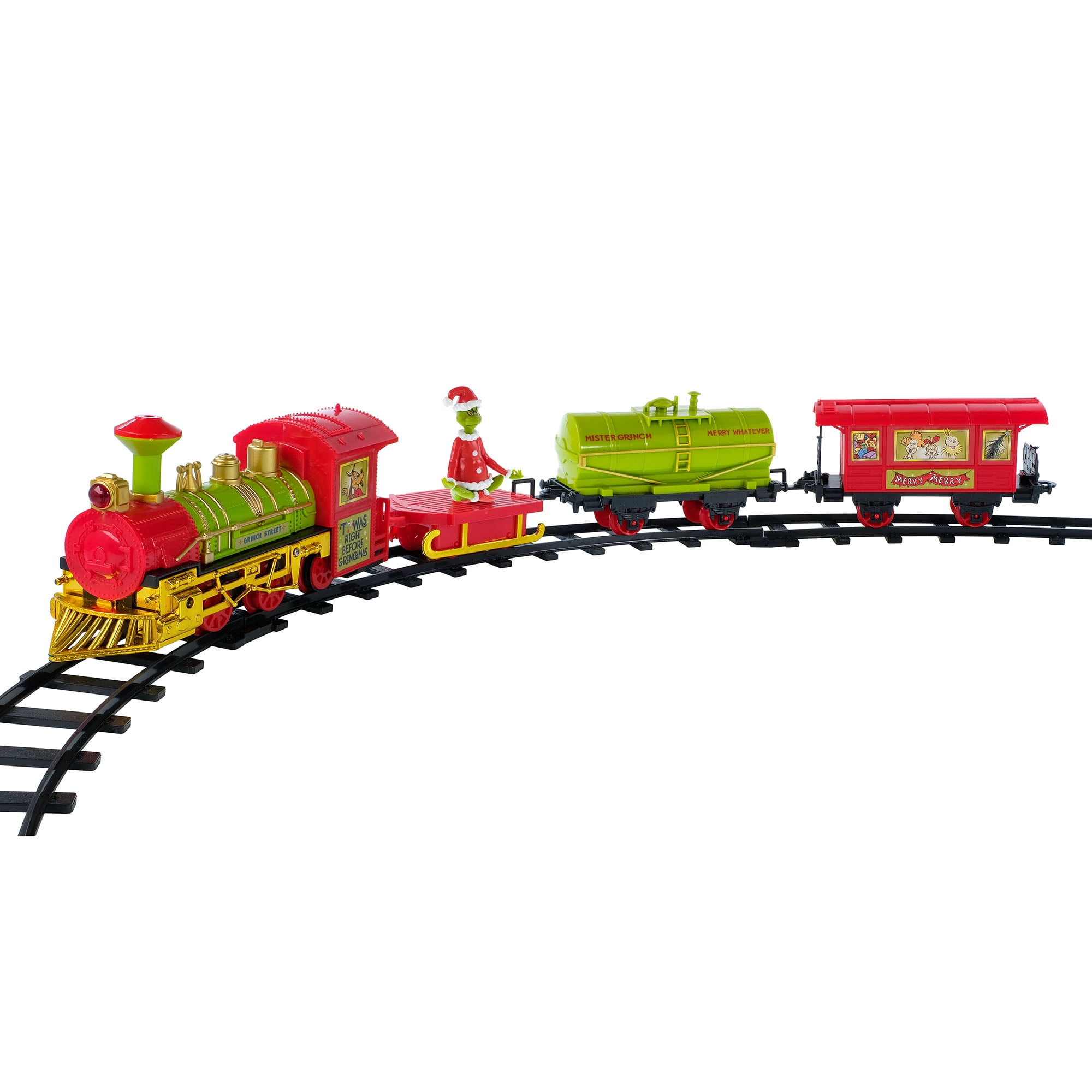 Added Dr. Seuss', The Grinch Who Stole Christmas,  Express Train Set, 12 Piece Set, Plastic, Multi-Color to Wishlist