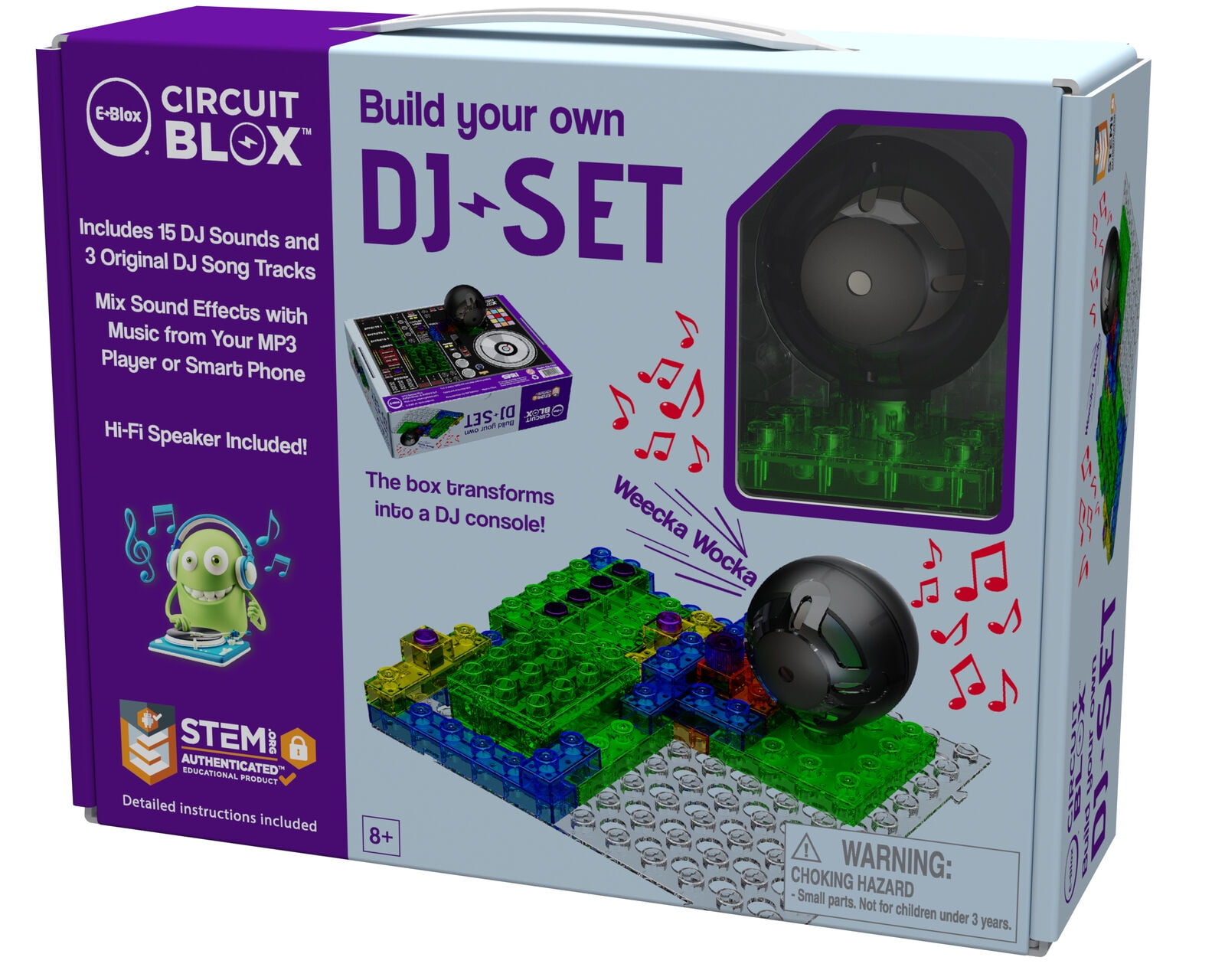 Added E-BLOX Building Blocks Circuit Kit, Build Your Own DJ Set, Wireless Compatible, Mix & Create Your Own Music, Ages 8+ to Wishlist