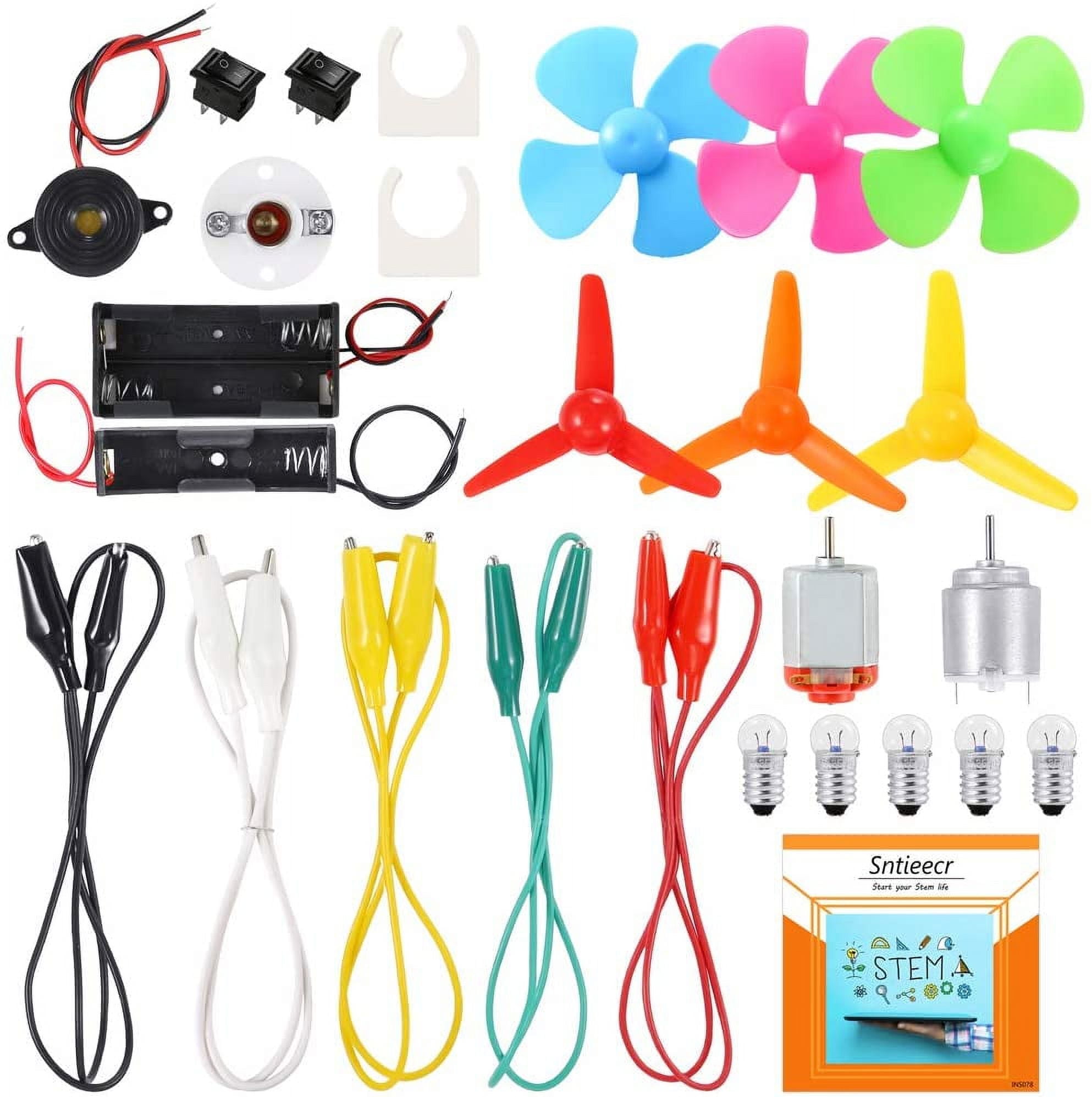 Added Electric Circuit Motor Kit, Science Experiment Educational Montessori Learning Kits Set for Kids DIY STEM Engineering Project to Wishlist