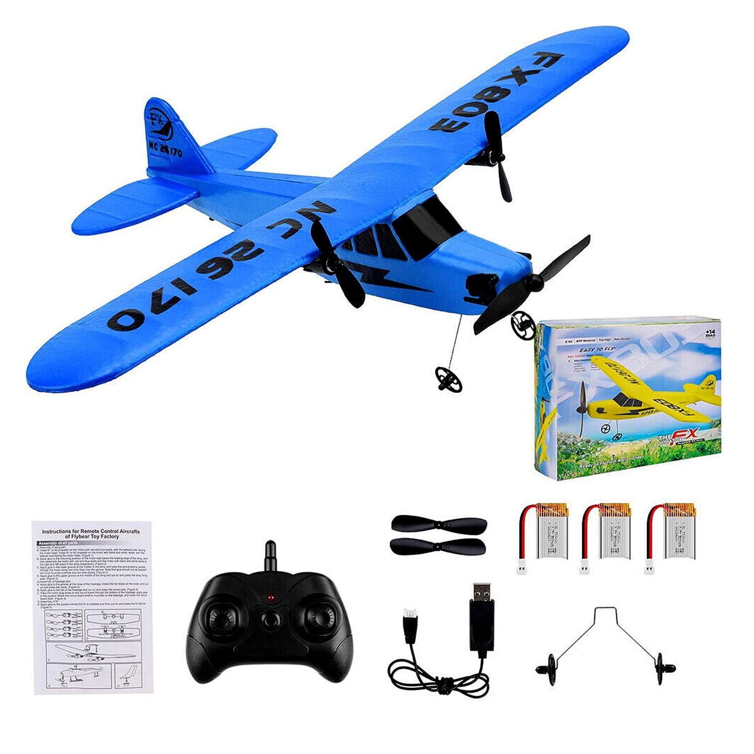 Added FancyWhoop Kids 2.4GHz 6-Axis Gyro RC Plane Remote Control 2CH RC Airplane for Adults Boys Beginners to Wishlist