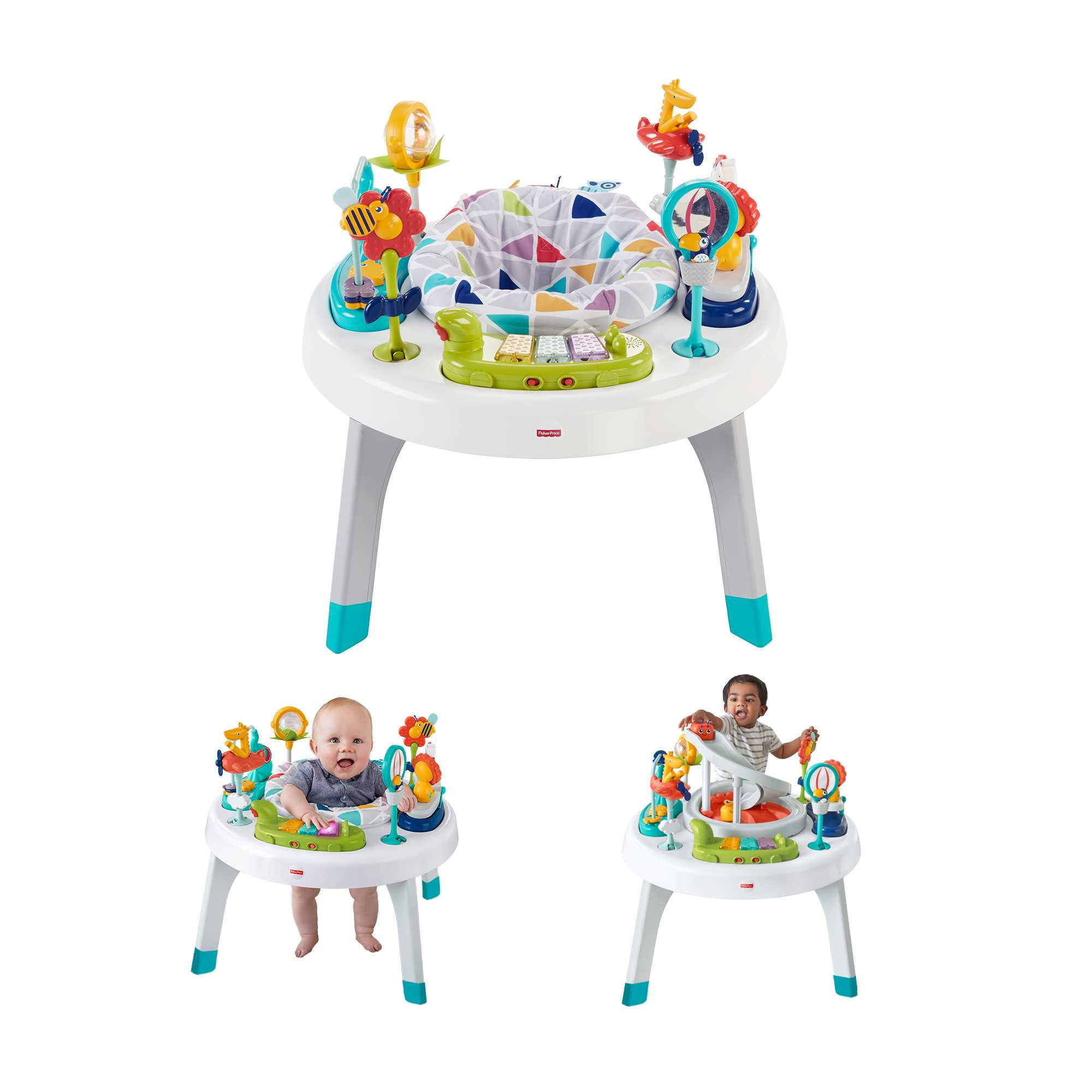 Added Fisher-Price 2-in-1 Sit-to-Stand Activity Center and Toddler Play Table, Spin ‘n Play Safari, Unisex to Wishlist