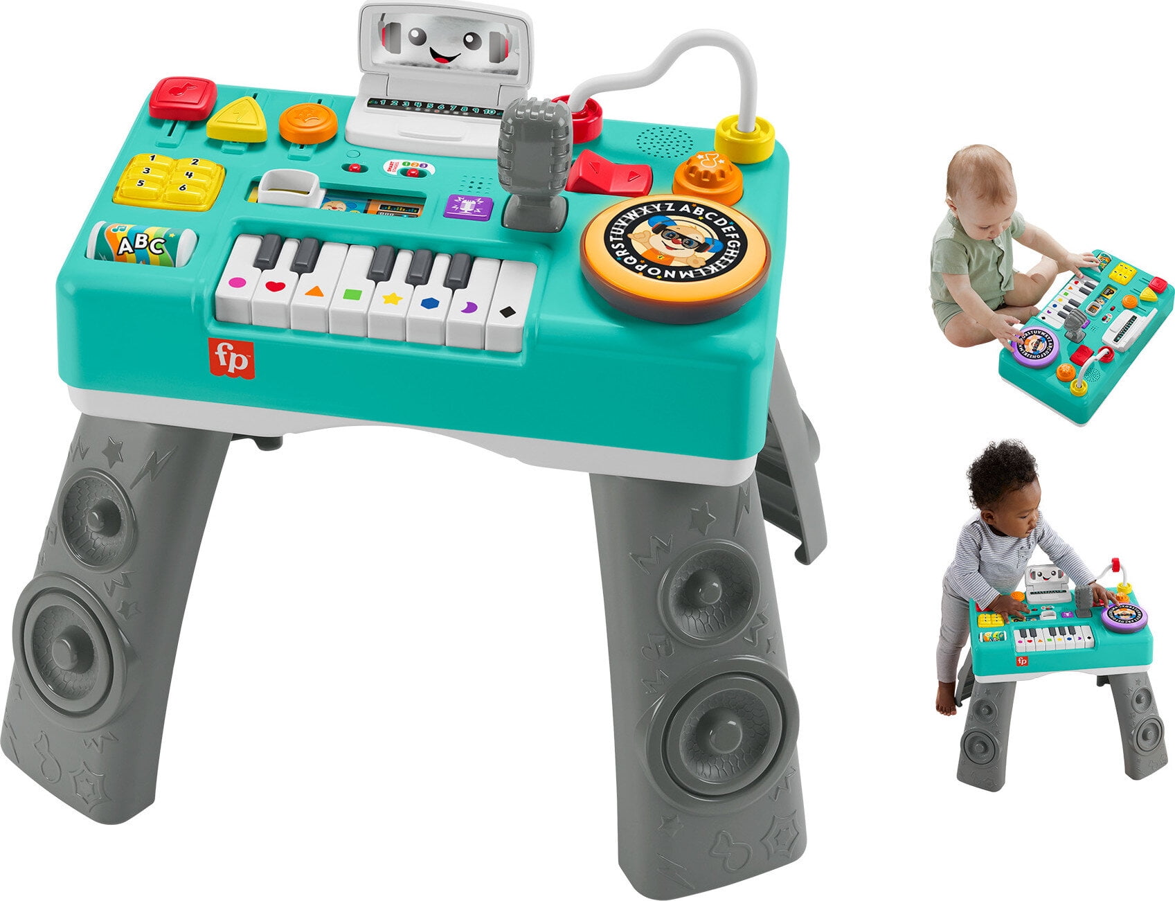 Added Fisher-Price Laugh and Learn Mix & Learn DJ Activity Table, Baby & Toddler Toys for 6-36 months to Wishlist