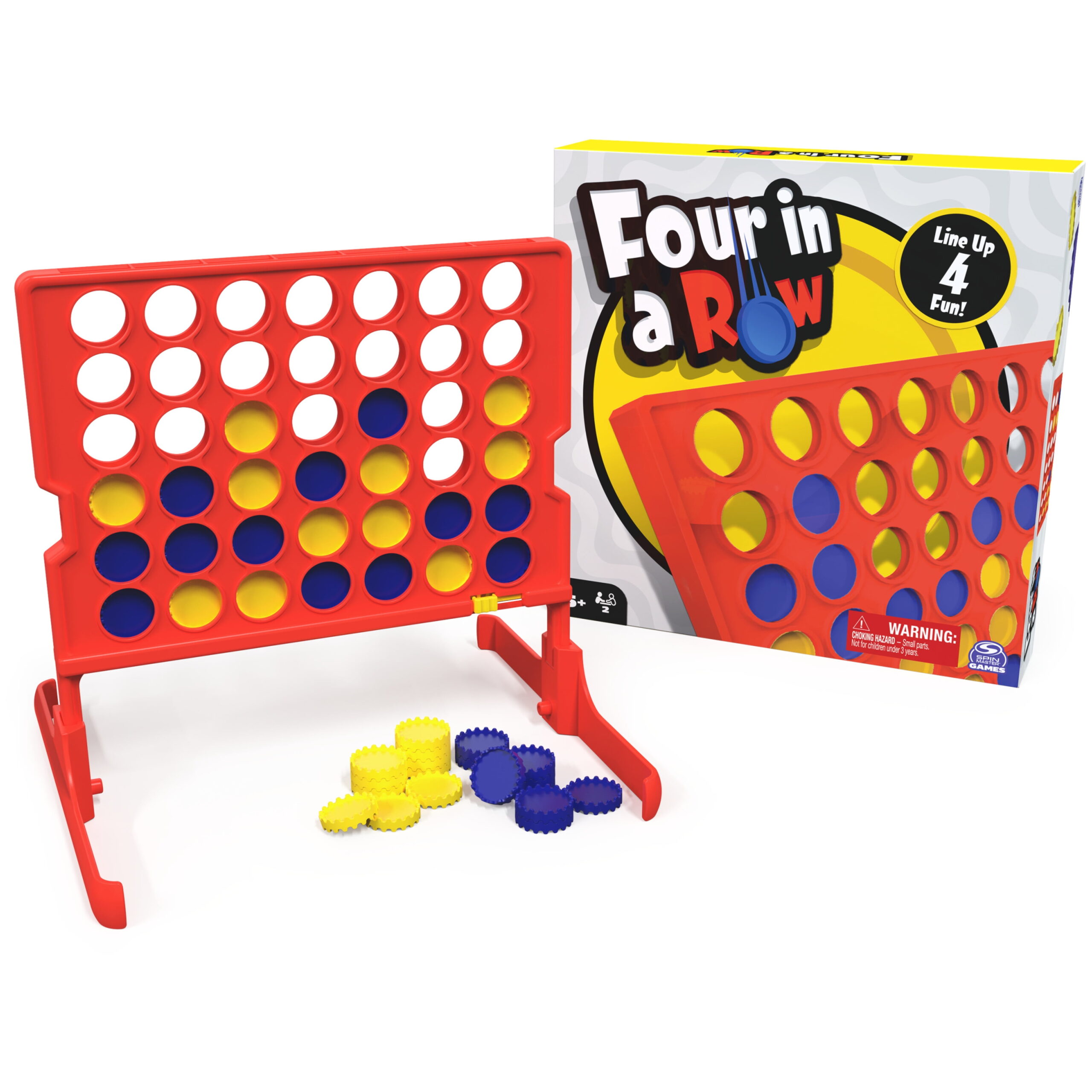 Added Four in Row Board Game for Family Game Night, for Kids Ages 5 and up to Wishlist