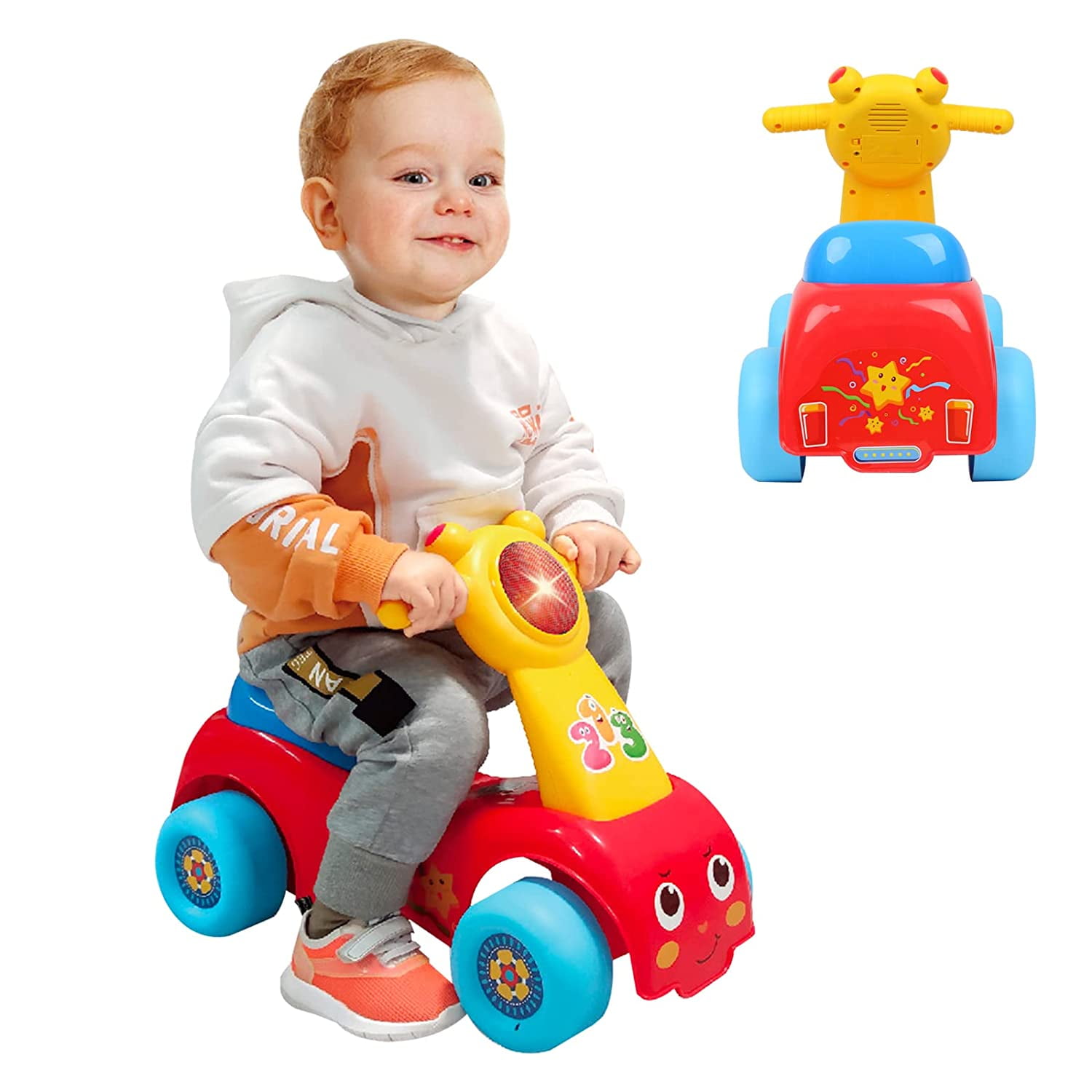 Added GLÜCK 2-in-1 Ride and Walker Toy Sit to Stand Toddler Ride On Toy for Toddlers and Babies Aged 18 Months to 3Years to Wishlist