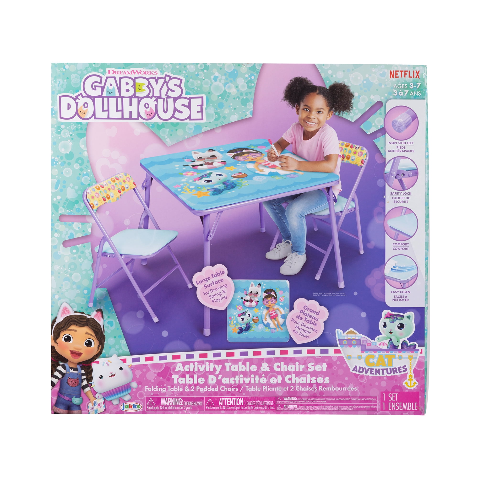 Added Gabby's Dollhouse Activity Table Purple Color for Age Group 3-7 to Wishlist