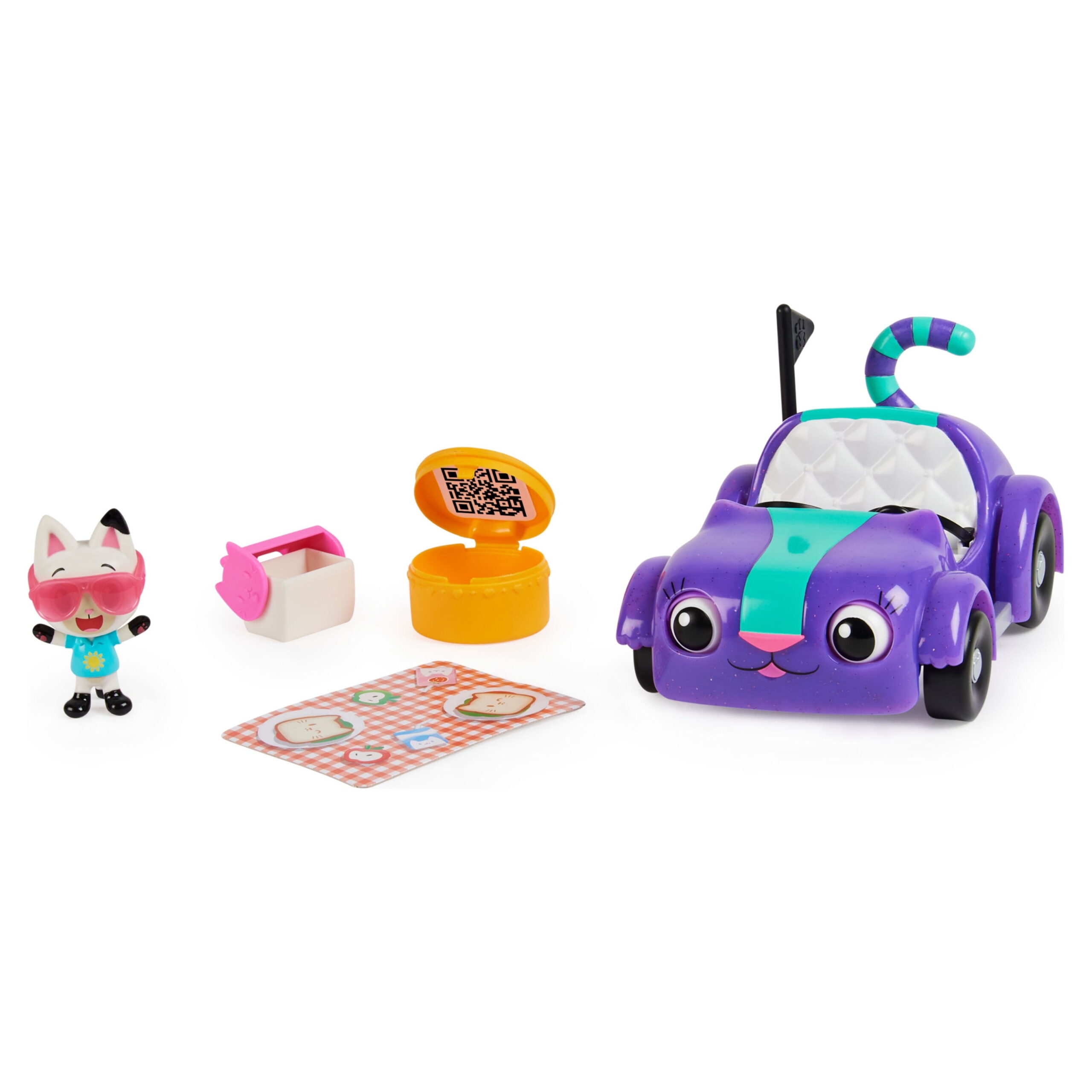 Added Gabby’s Dollhouse, Carlita Toy Car with Pandy Paws Collectible Figure and 2 Accessories, Kids Toys for Ages 3 and up to Wishlist