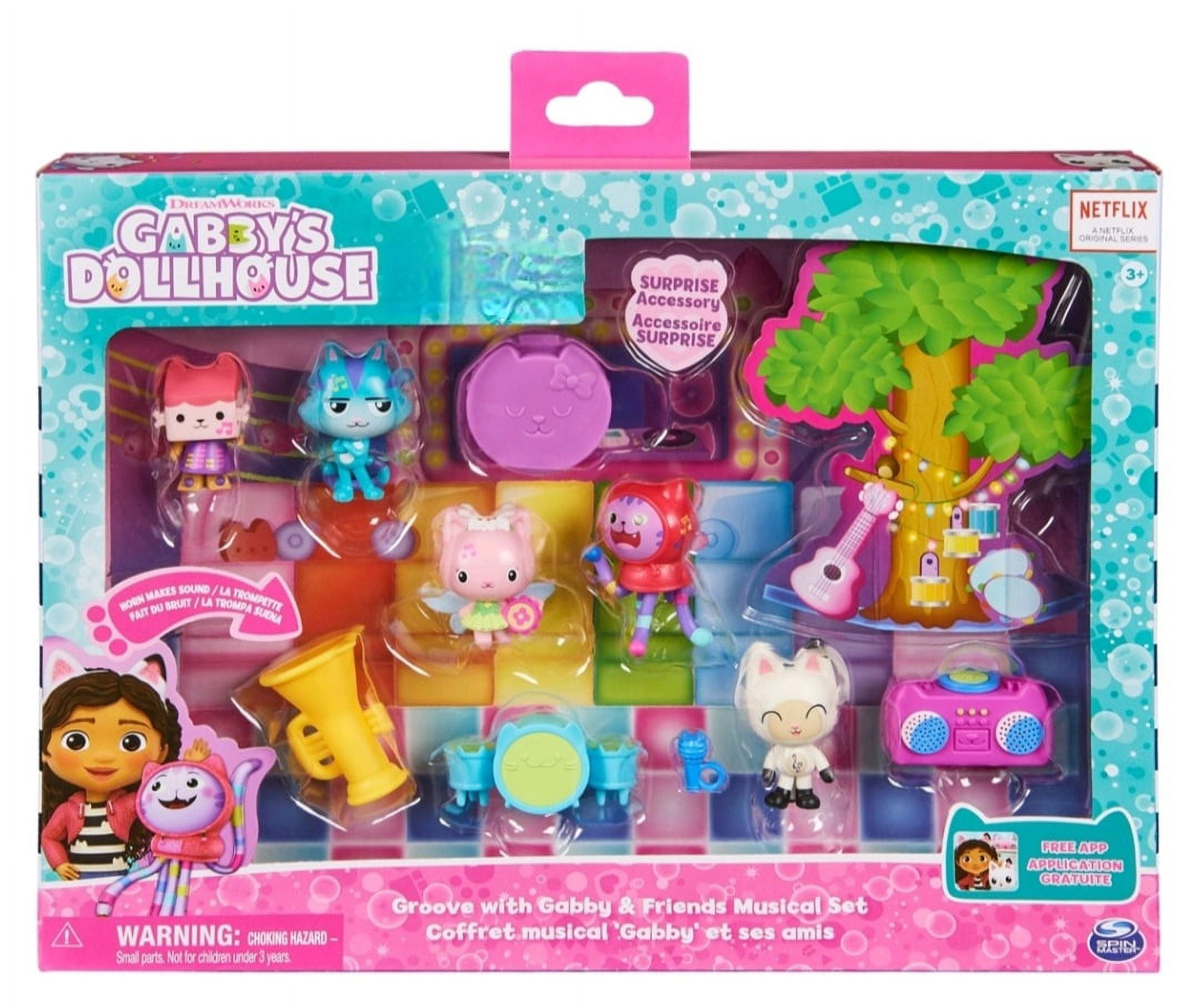 Added Gabby's Dollhouse Groove with Gabby & Friends Musical Playset - 14 Piece Set to Wishlist