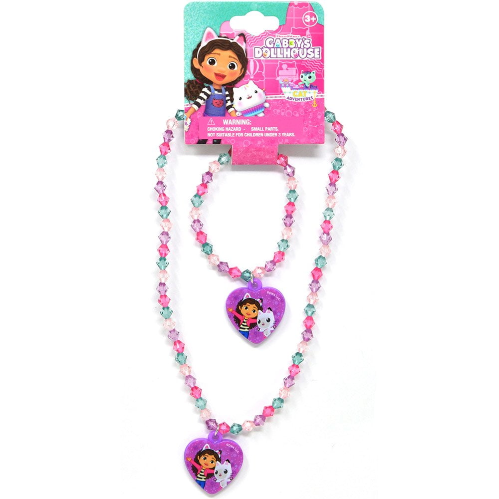 Added Gabby's Dollhouse Necklace & Bracelet Set Hanging 2 Asstd.- 2 set to Wishlist