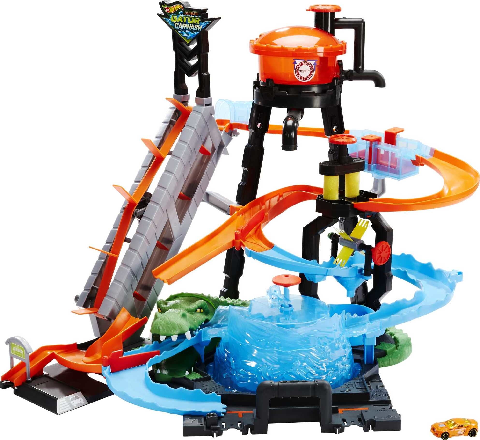 Added Hot Wheels Ultimate Gator Car Wash Playset with Color Shifters Toy Car in 1:64 Scale to Wishlist