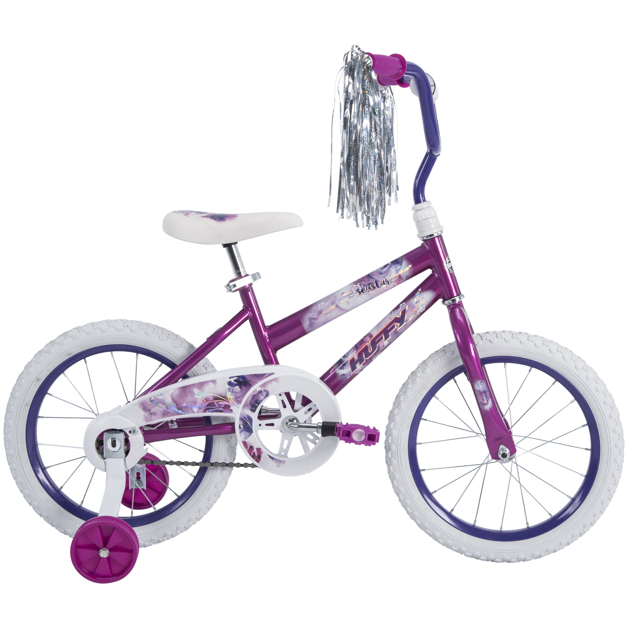 Added Huffy 16 in. Sea Star Kids Bike for Girls Ages 4 and up, Child, Metallic Purple to Wishlist