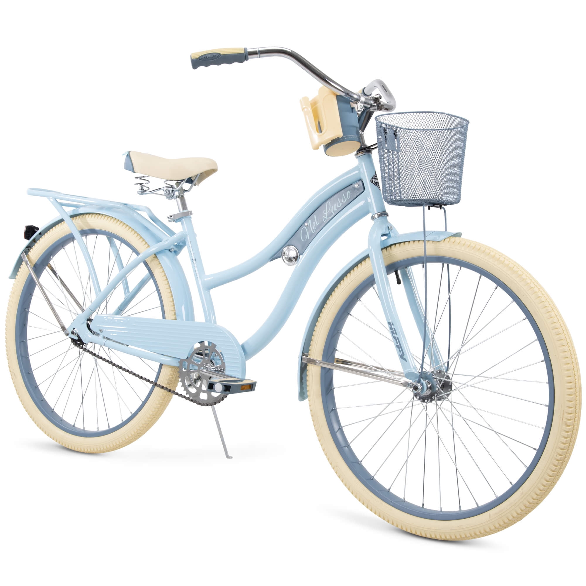 Added Huffy 26" Nel Lusso Classic Cruiser Bike with Perfect Fit Frame, Women's, Ages 13" Years, Light Blue to Wishlist