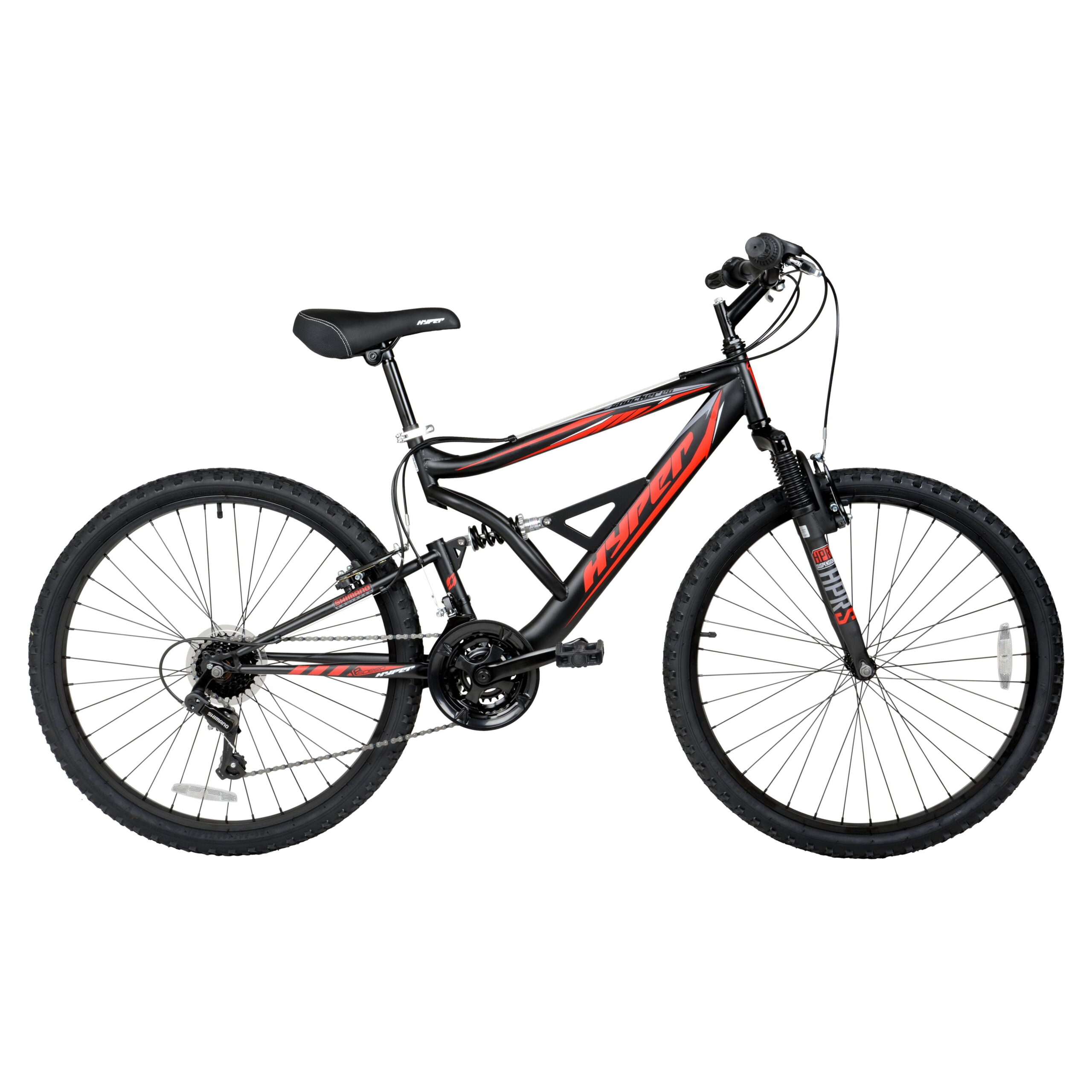 Added Hyper Bicycles Men's 26" Shocker Mountain Bike, Black/Red to Wishlist