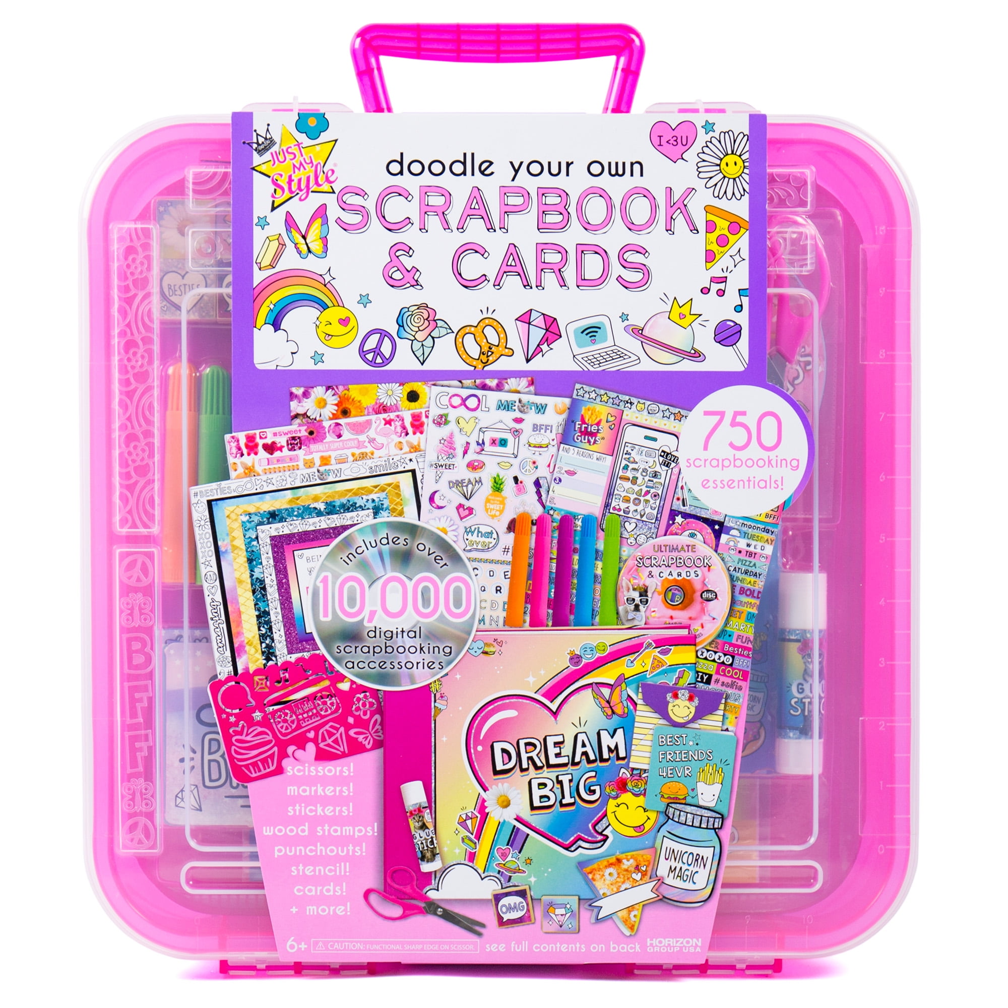 Added Just My Style Doodle Your Own Scrapbook & Cards, Arts & Crafts Kit, 6+ to Wishlist