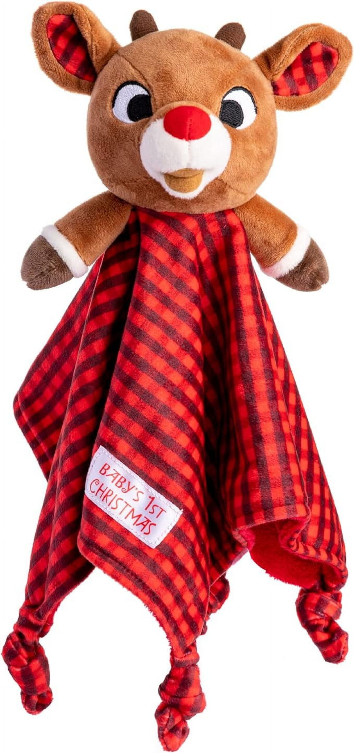 Added KIDS PREFERRED Rudolph The Red-Nosed Reindeer Rudolph Plush Stuffed Animal Snuggler Lovey Security Blanket, 12.5 Inches to Wishlist