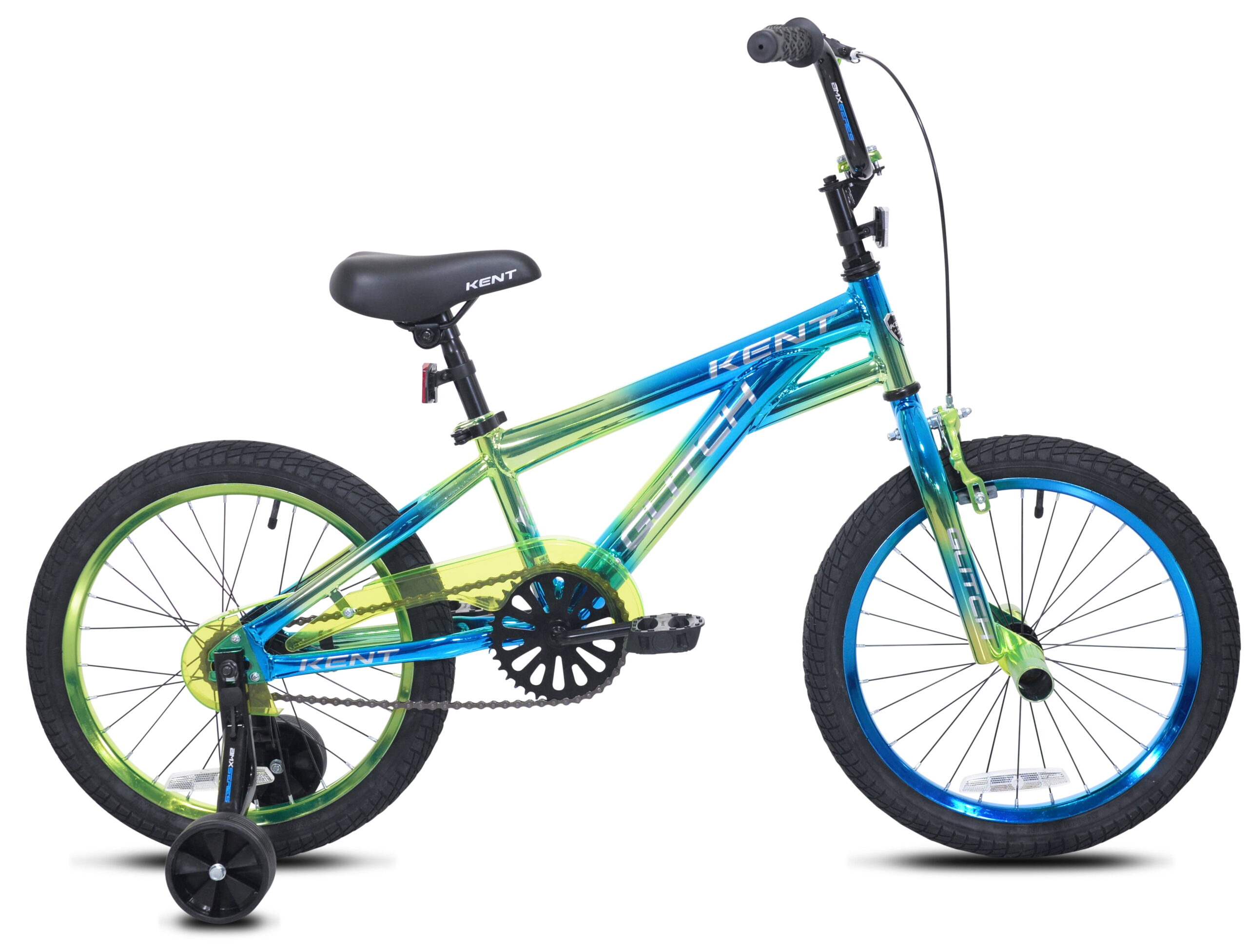 Added Kent 18" Boys Glitch BMX Child Bike, Blue/Green to Wishlist