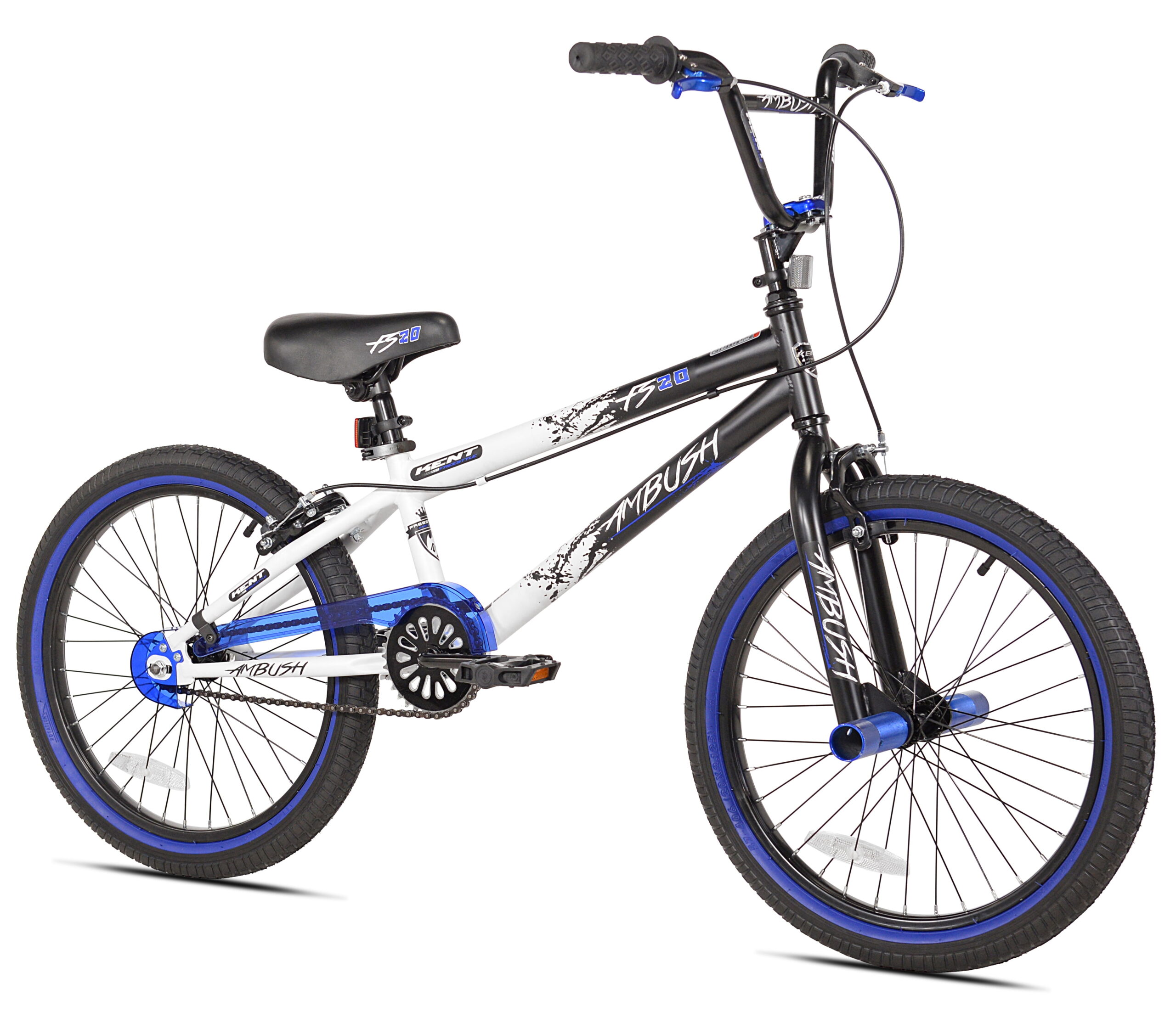 Added Kent Bicycles 20" Boy's Ambush BMX Child Bike, Black/Blue to Wishlist