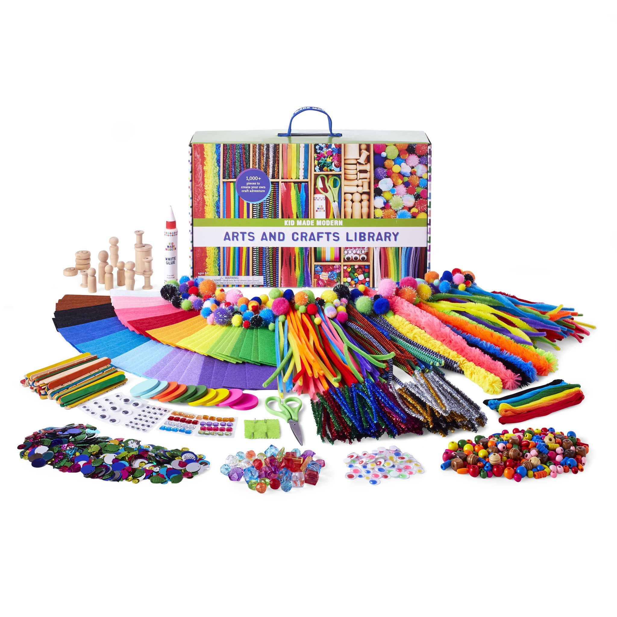 Added Kid Made Modern Arts and Crafts Library - Craft Set for Kids Ages 6 and Up to Wishlist