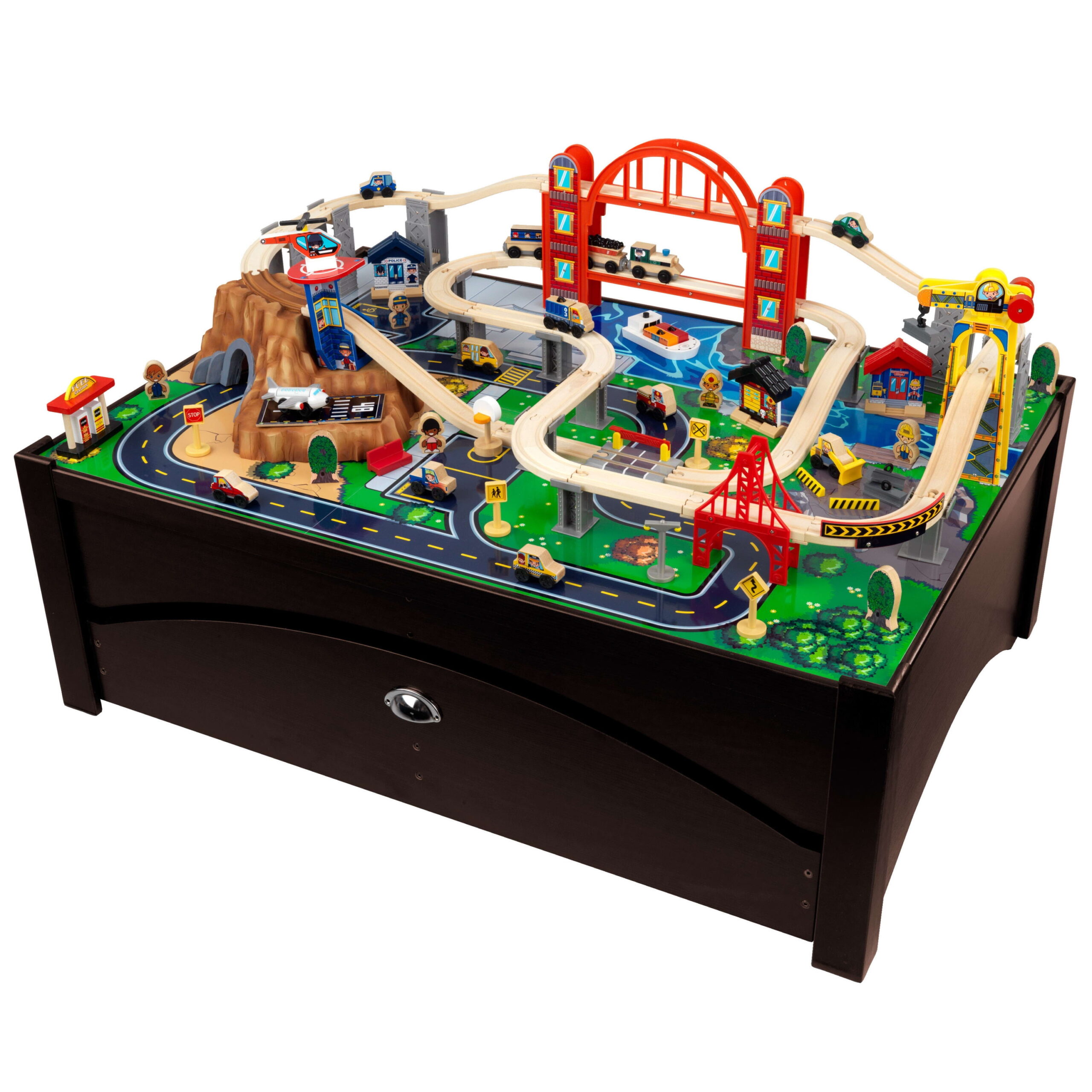 Added KidKraft Metropolis Wooden Train Set and Train Table with 100 Accessories to Wishlist