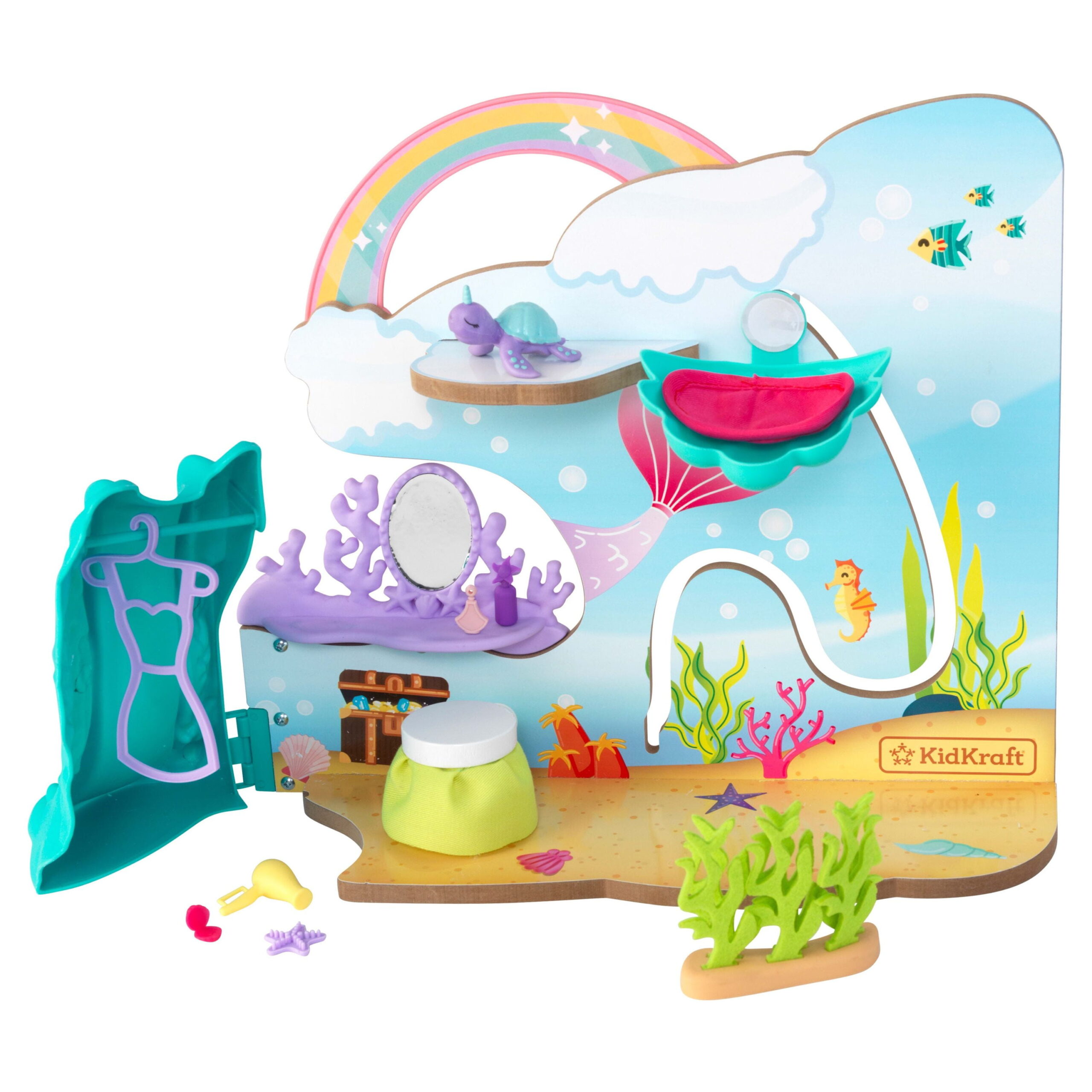 Added KidKraft Rainbow Dreamers Wooden Waterfall Grotto Dressing Room Play Set to Wishlist