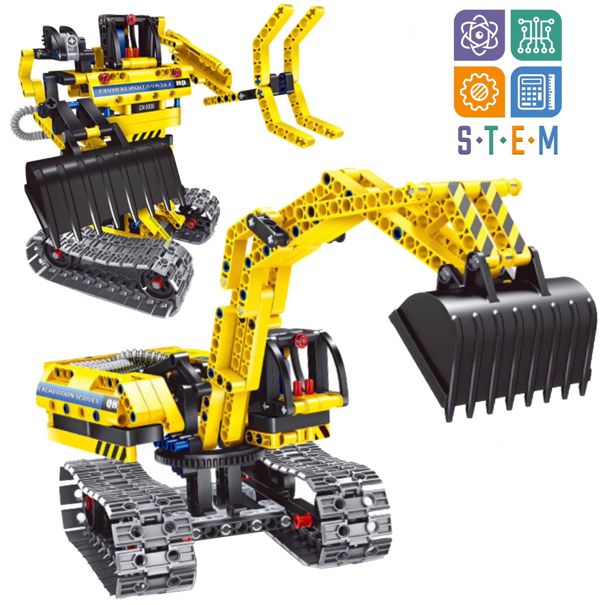 Added Kididdo Stem Building Set for Boys 6-12, Excavator Toy Construction Engineering Building Kit , 2 in 1 Model to Wishlist